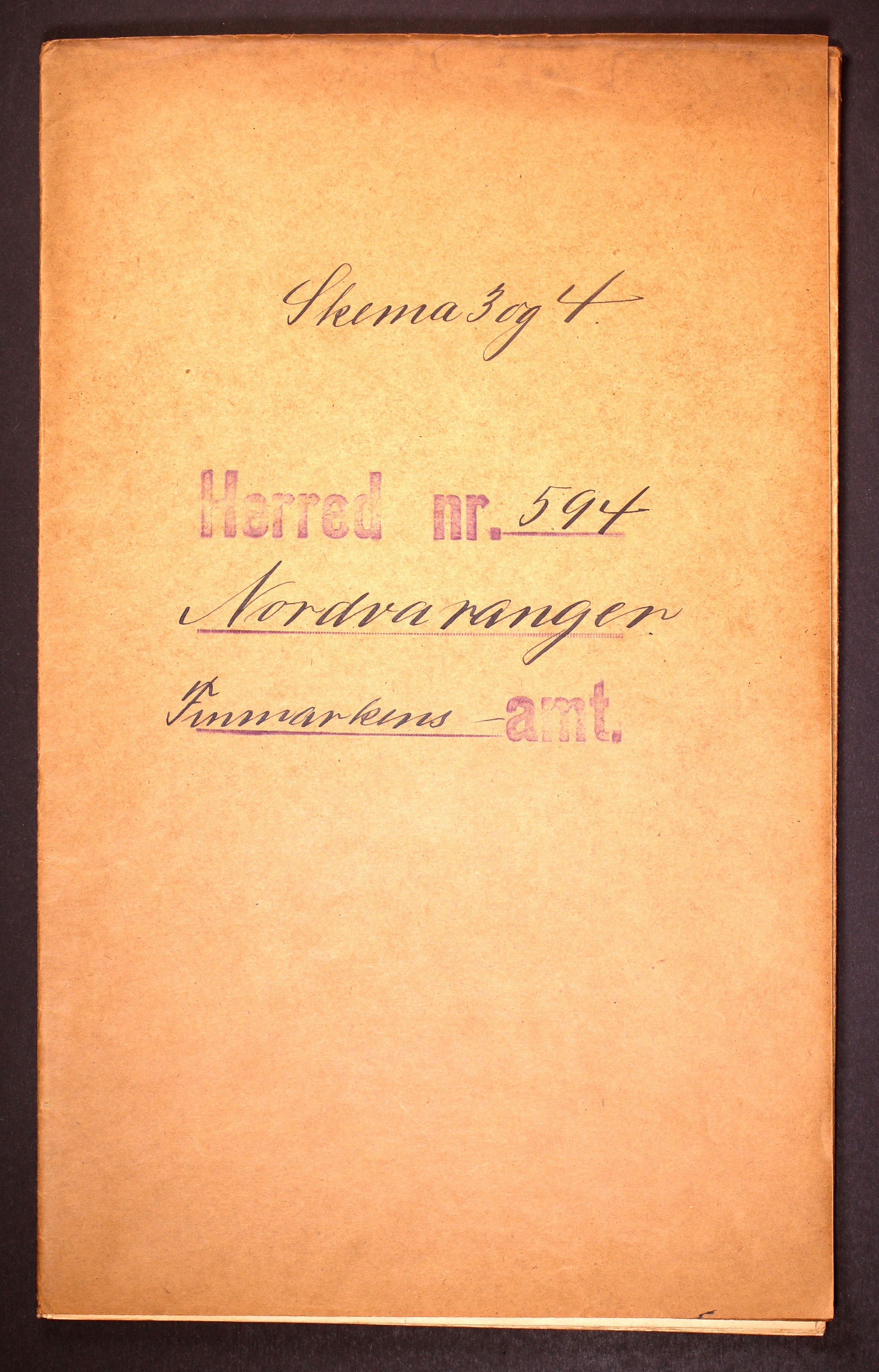 RA, Folketelling 1910 for 2029 Nord-Varanger herred, 1910, s. 1