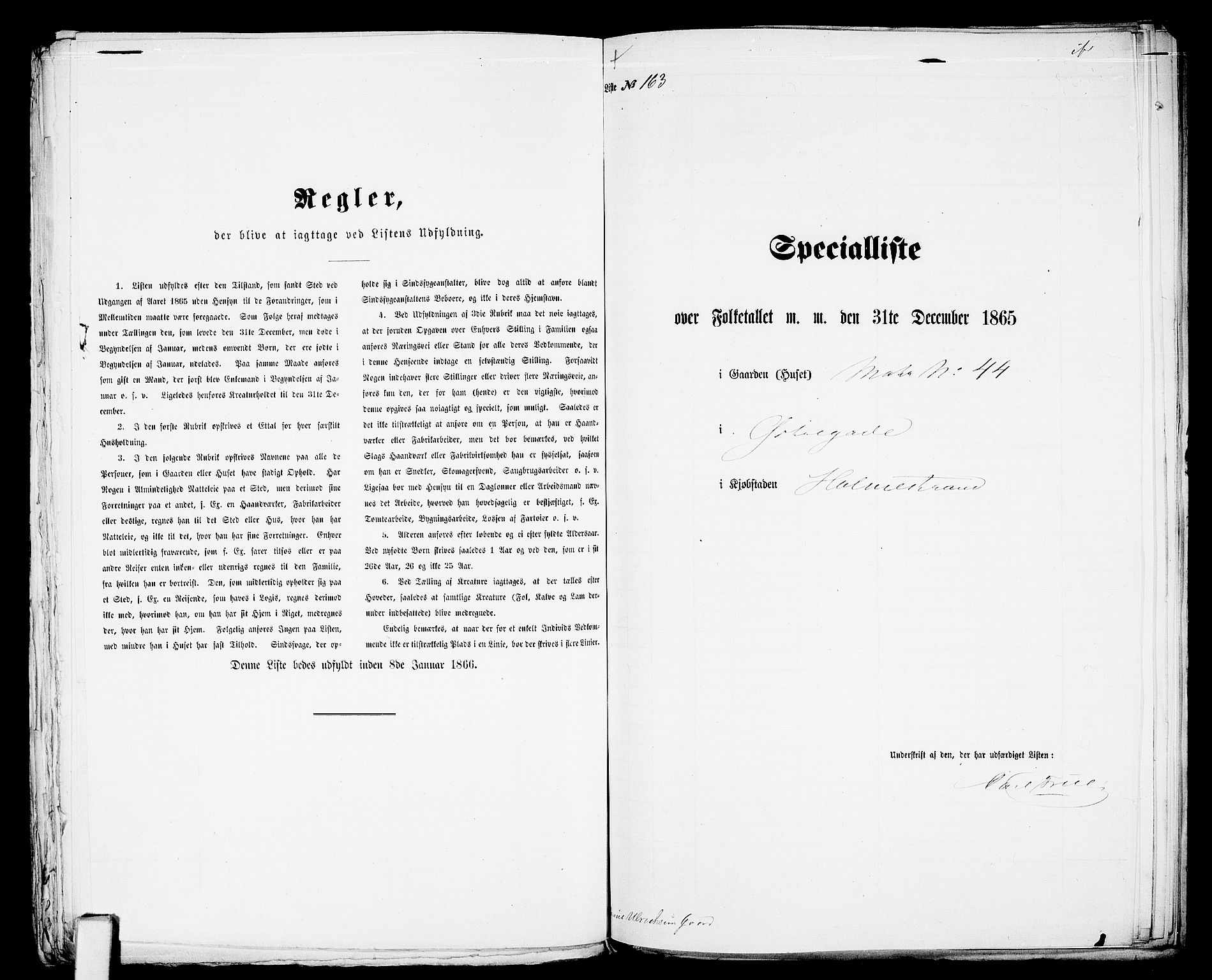 RA, Folketelling 1865 for 0702B Botne prestegjeld, Holmestrand kjøpstad, 1865, s. 335