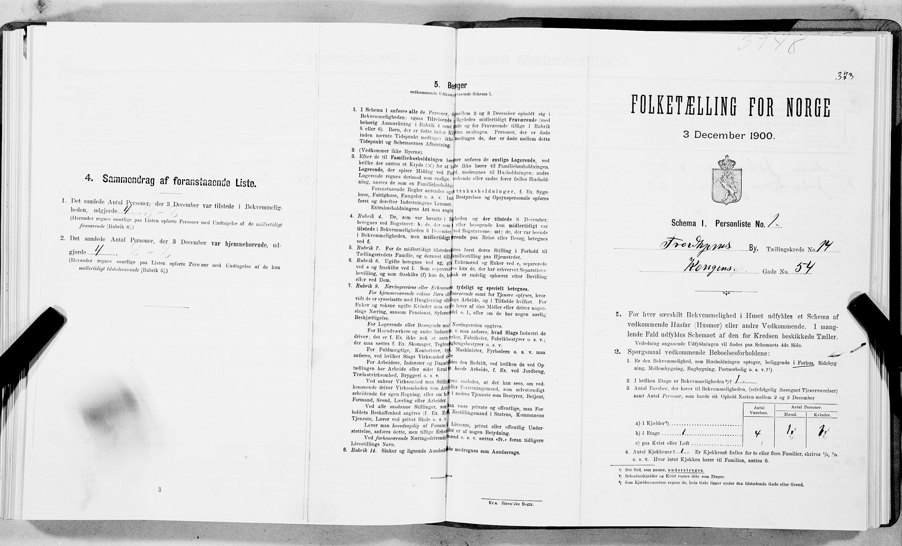 SAT, Folketelling 1900 for 1601 Trondheim kjøpstad, 1900, s. 2410
