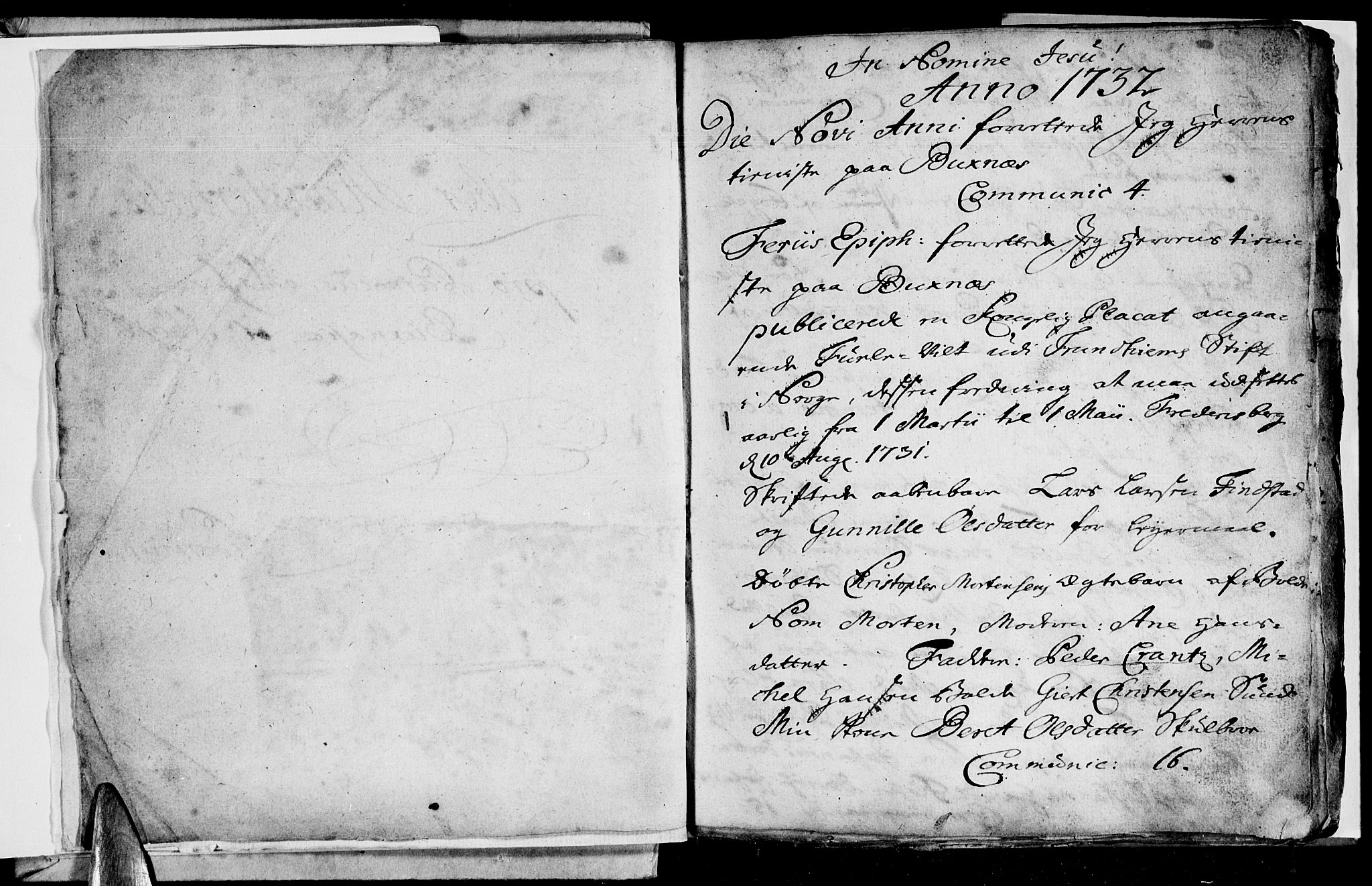 Ministerialprotokoller, klokkerbøker og fødselsregistre - Nordland, AV/SAT-A-1459/881/L1148: Ministerialbok nr. 881A01, 1732-1744