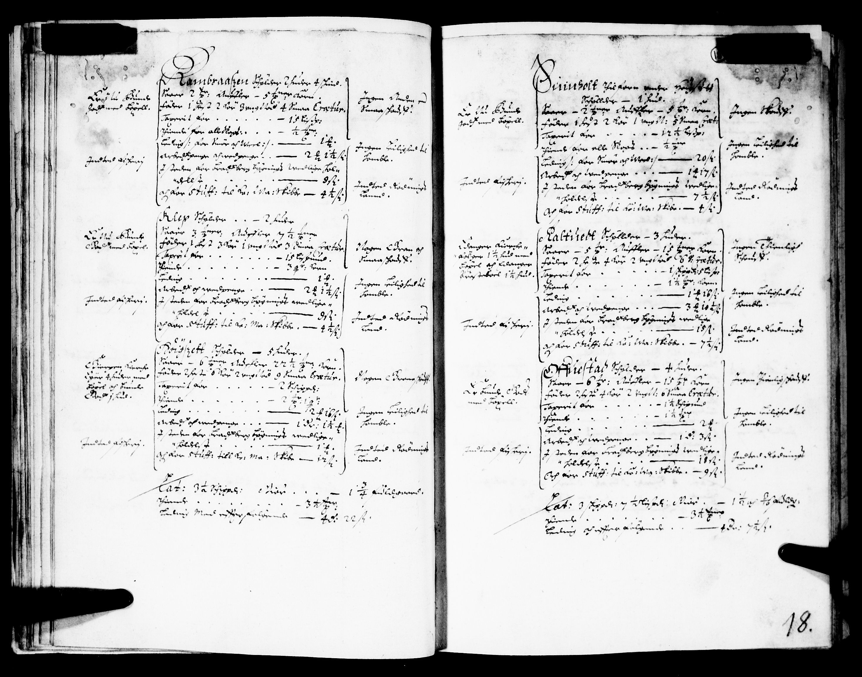 Rentekammeret inntil 1814, Realistisk ordnet avdeling, AV/RA-EA-4070/N/Nb/Nba/L0025: Bamble fogderi, 1665, s. 17b-18a