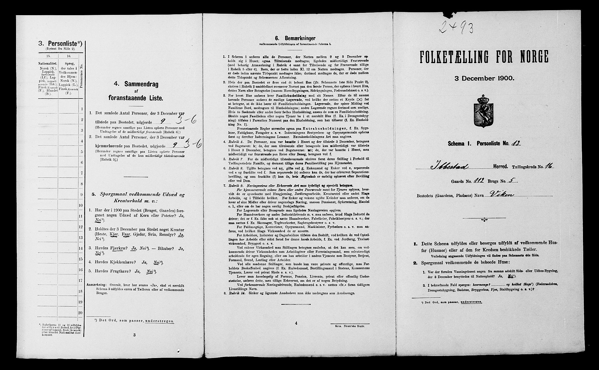SATØ, Folketelling 1900 for 1917 Ibestad herred, 1900, s. 2163