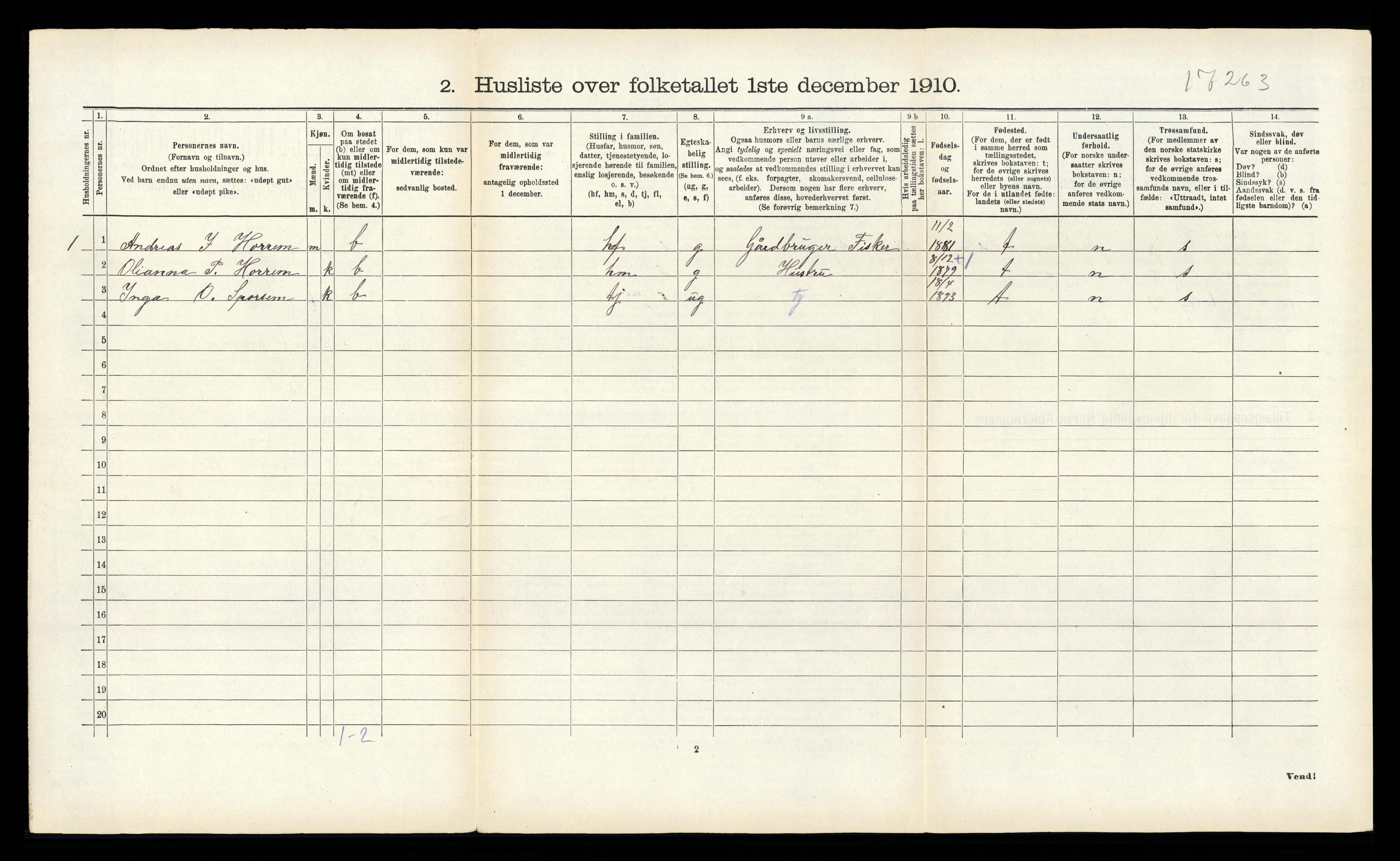 RA, Folketelling 1910 for 1545 Aukra herred, 1910, s. 133