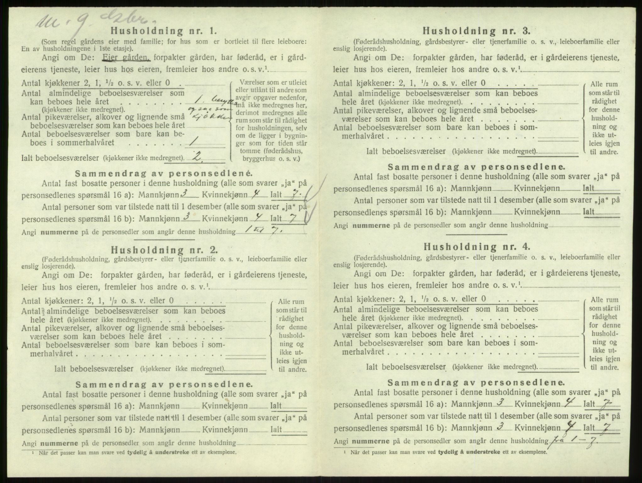 SAB, Folketelling 1920 for 1413 Hyllestad herred, 1920, s. 508