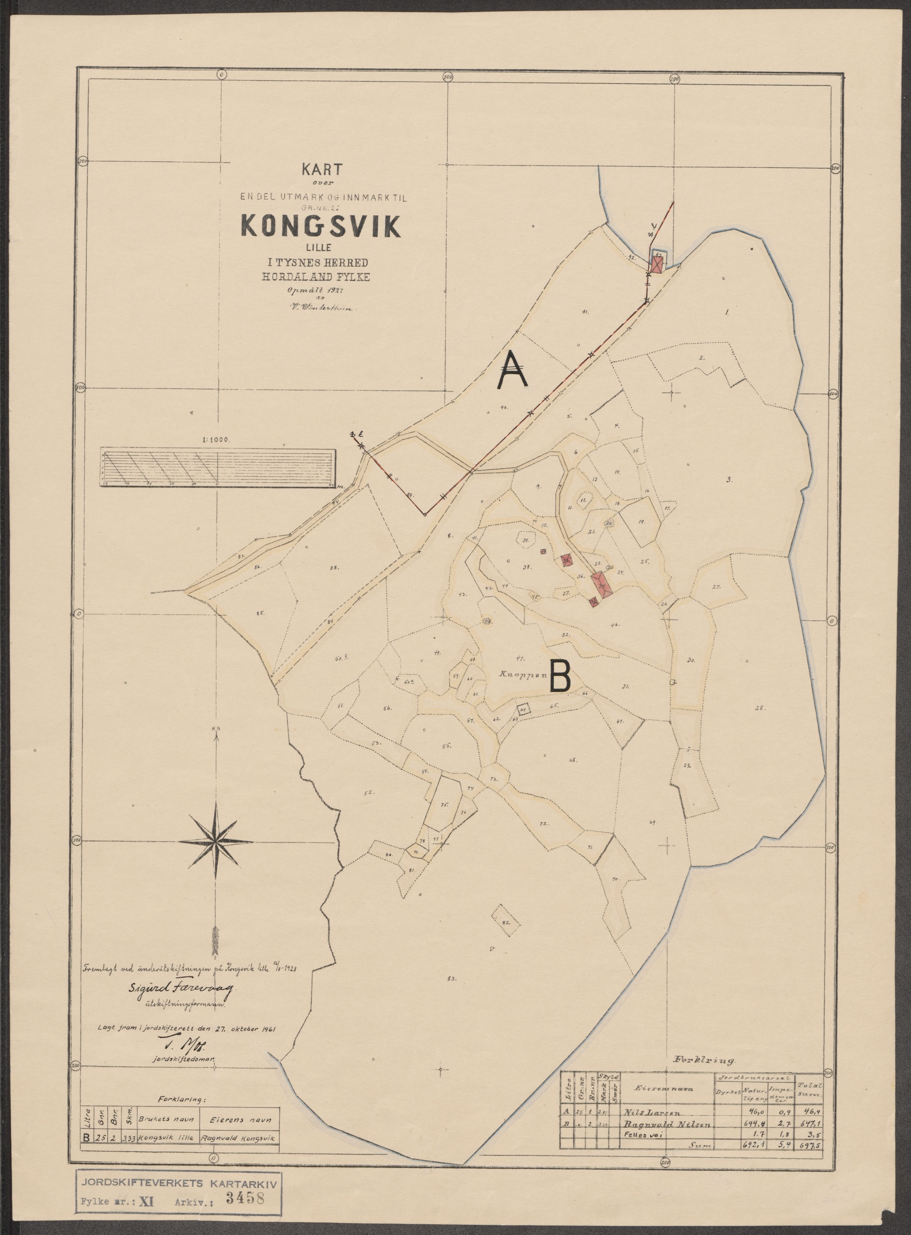 Jordskifteverkets kartarkiv, AV/RA-S-3929/T, 1859-1988, s. 3946