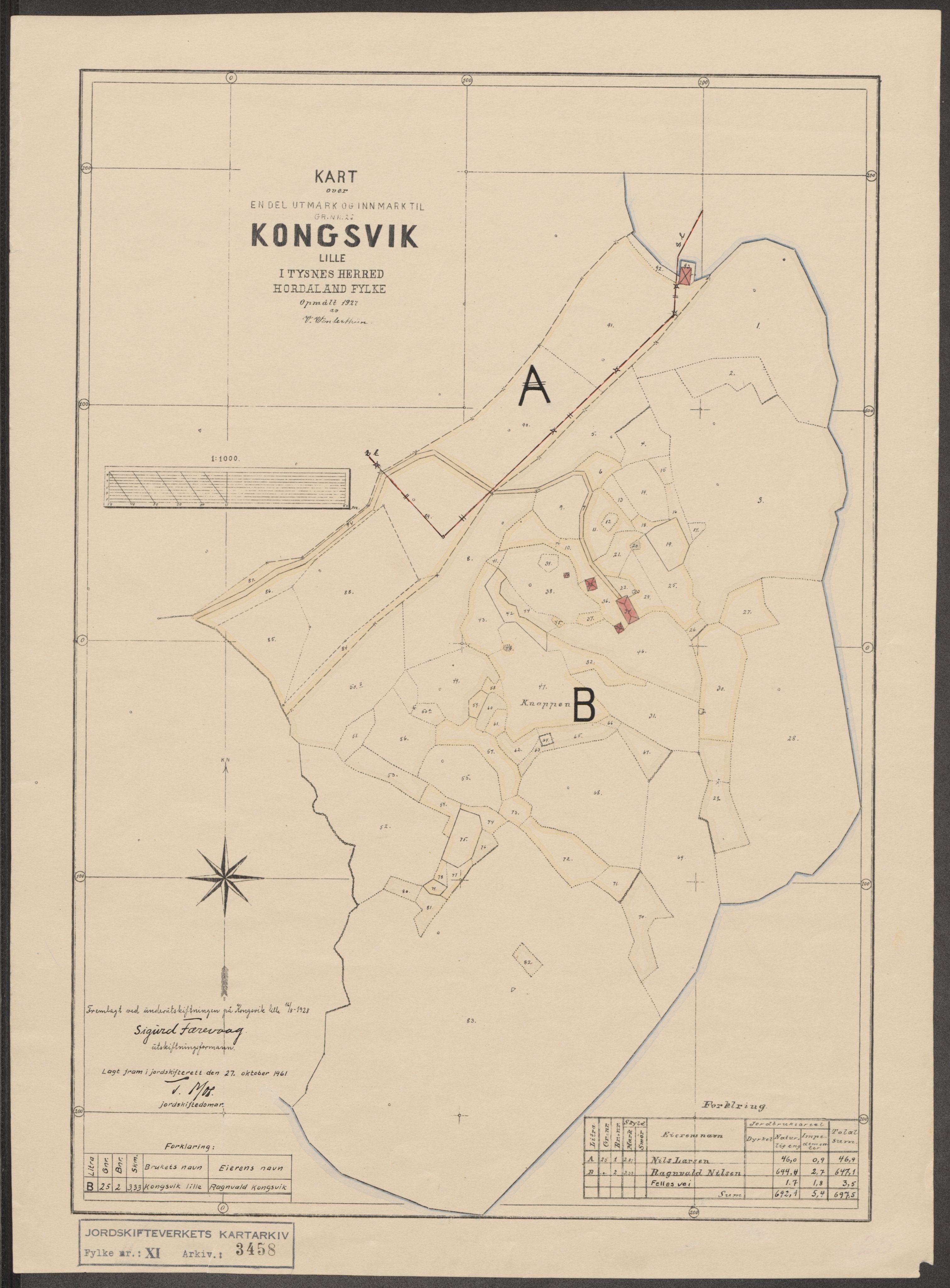 Jordskifteverkets kartarkiv, RA/S-3929/T, 1859-1988, s. 3946