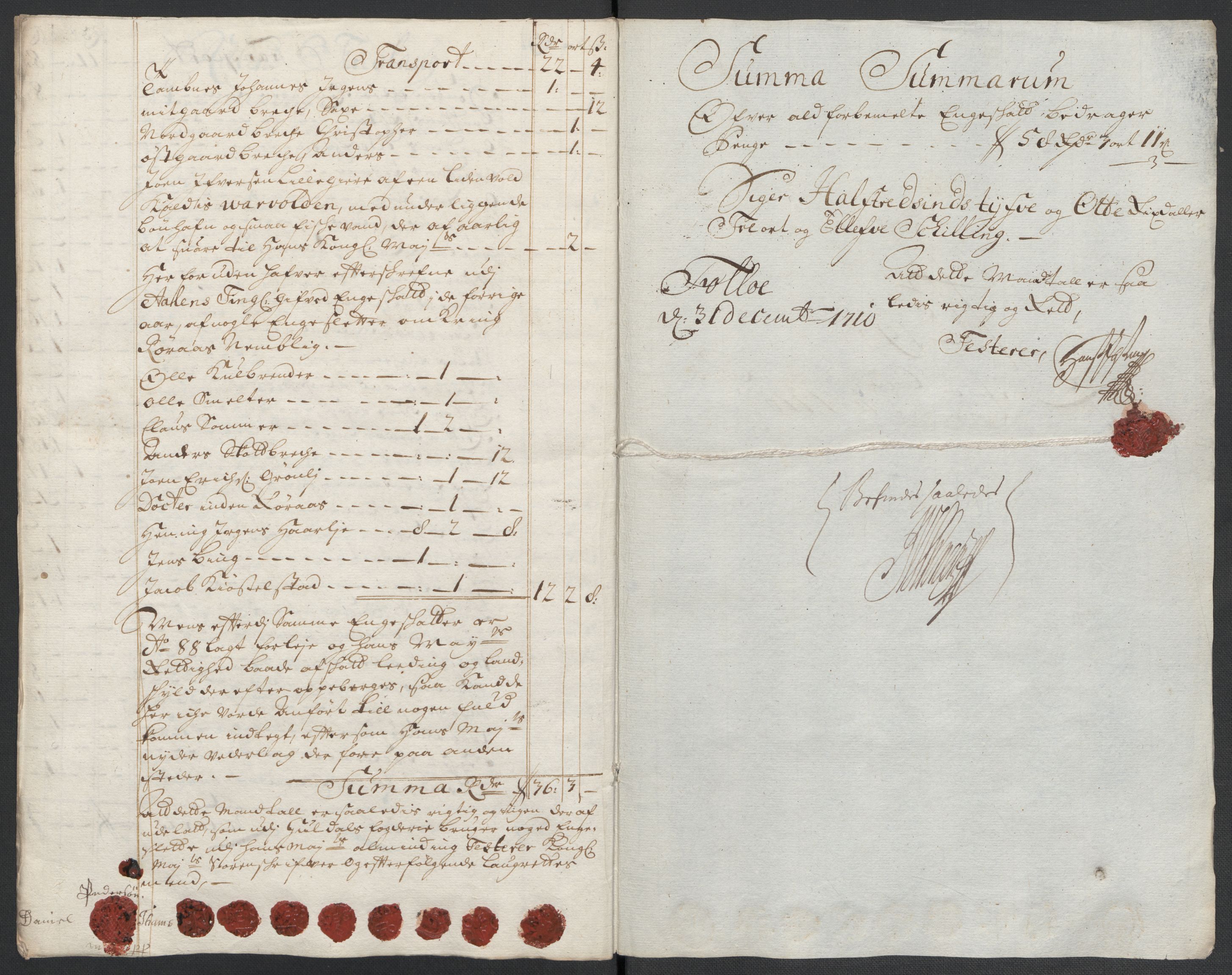 Rentekammeret inntil 1814, Reviderte regnskaper, Fogderegnskap, RA/EA-4092/R60/L3960: Fogderegnskap Orkdal og Gauldal, 1710, s. 283
