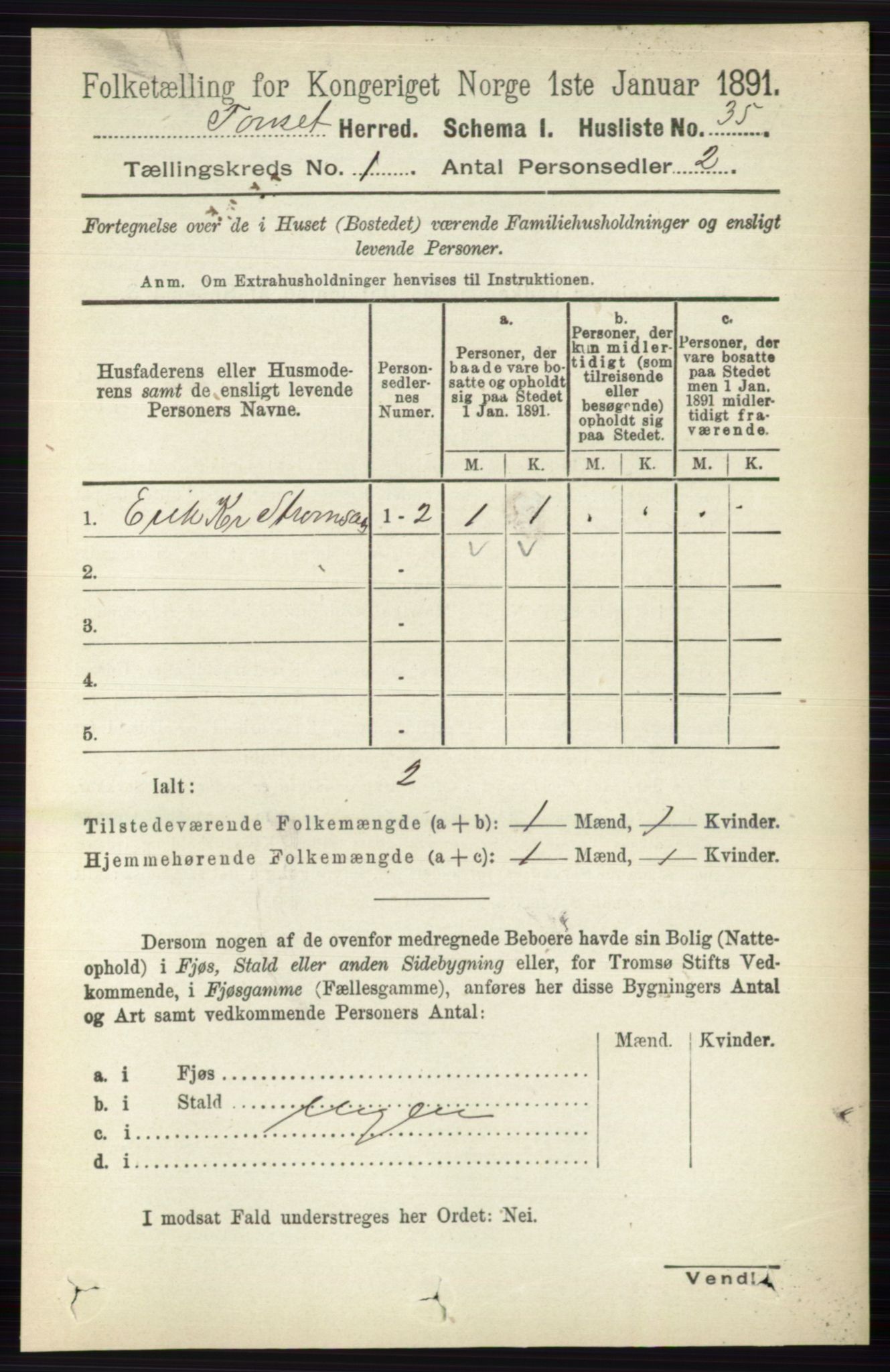 RA, Folketelling 1891 for 0437 Tynset herred, 1891, s. 67