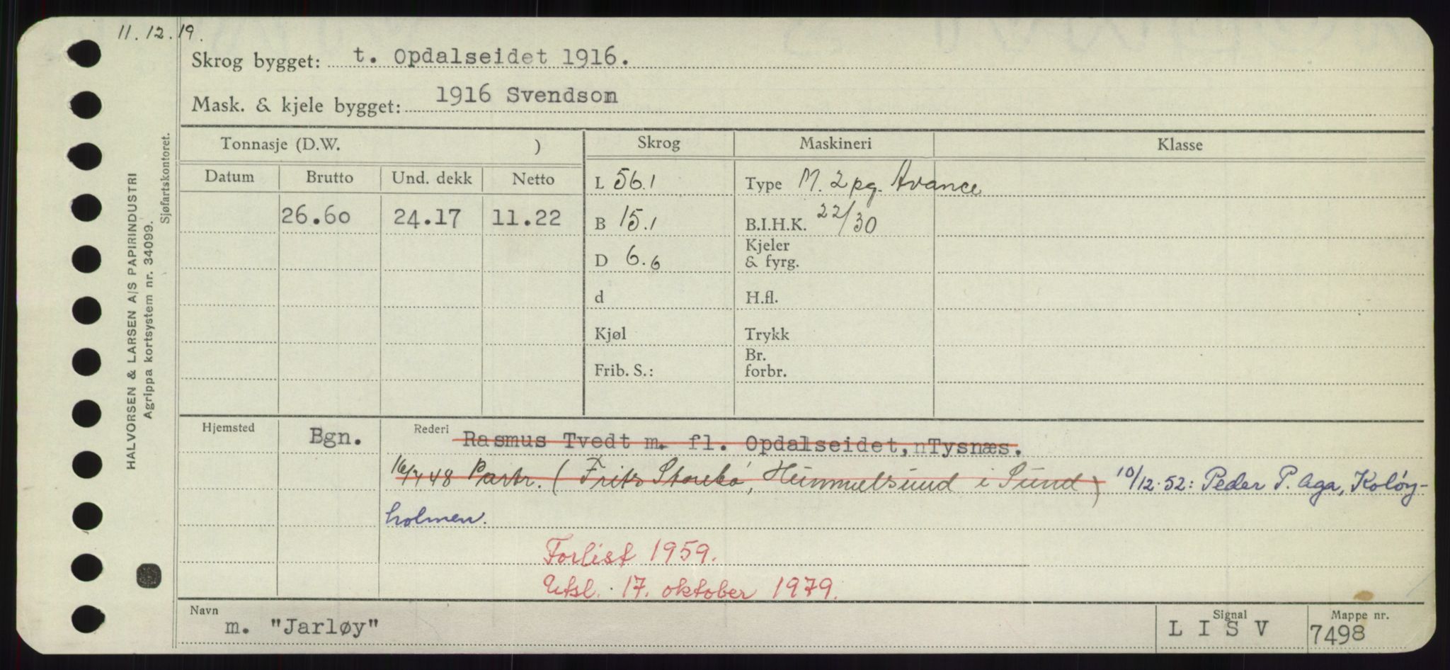 Sjøfartsdirektoratet med forløpere, Skipsmålingen, RA/S-1627/H/Hd/L0019: Fartøy, J, s. 255