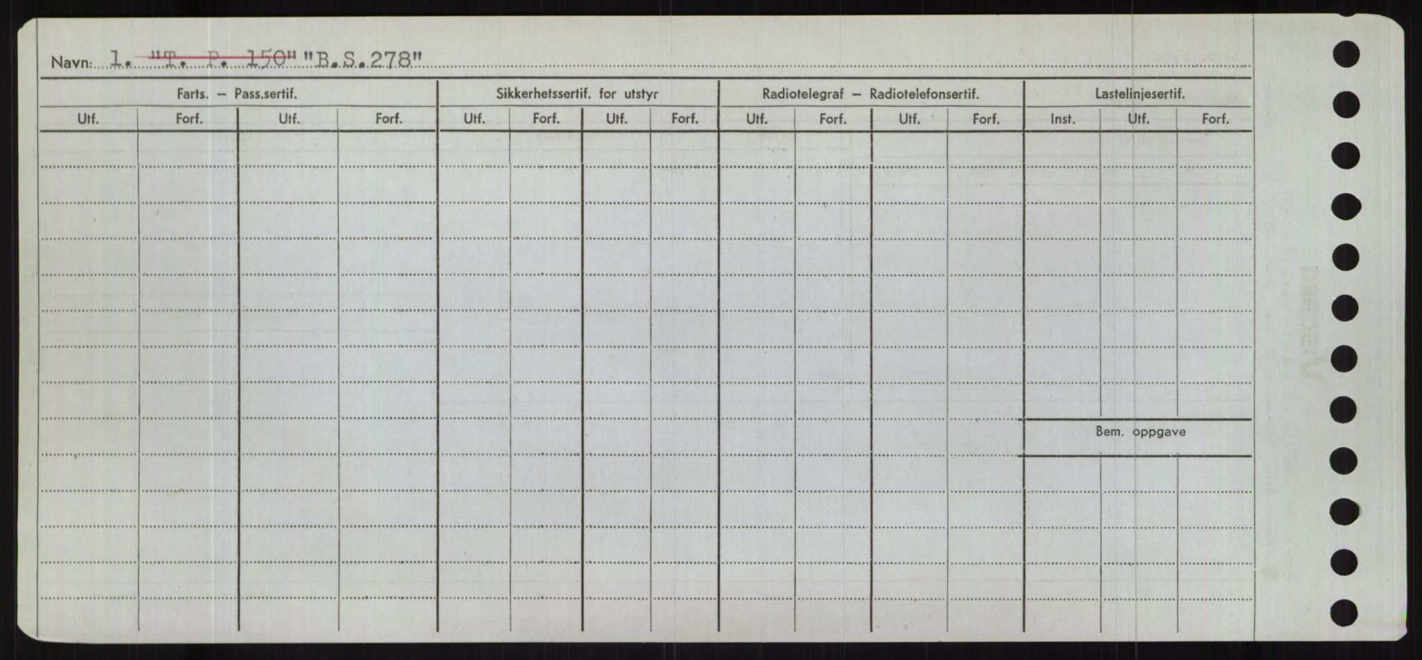 Sjøfartsdirektoratet med forløpere, Skipsmålingen, RA/S-1627/H/Hc/L0001: Lektere, A-Y, s. 26