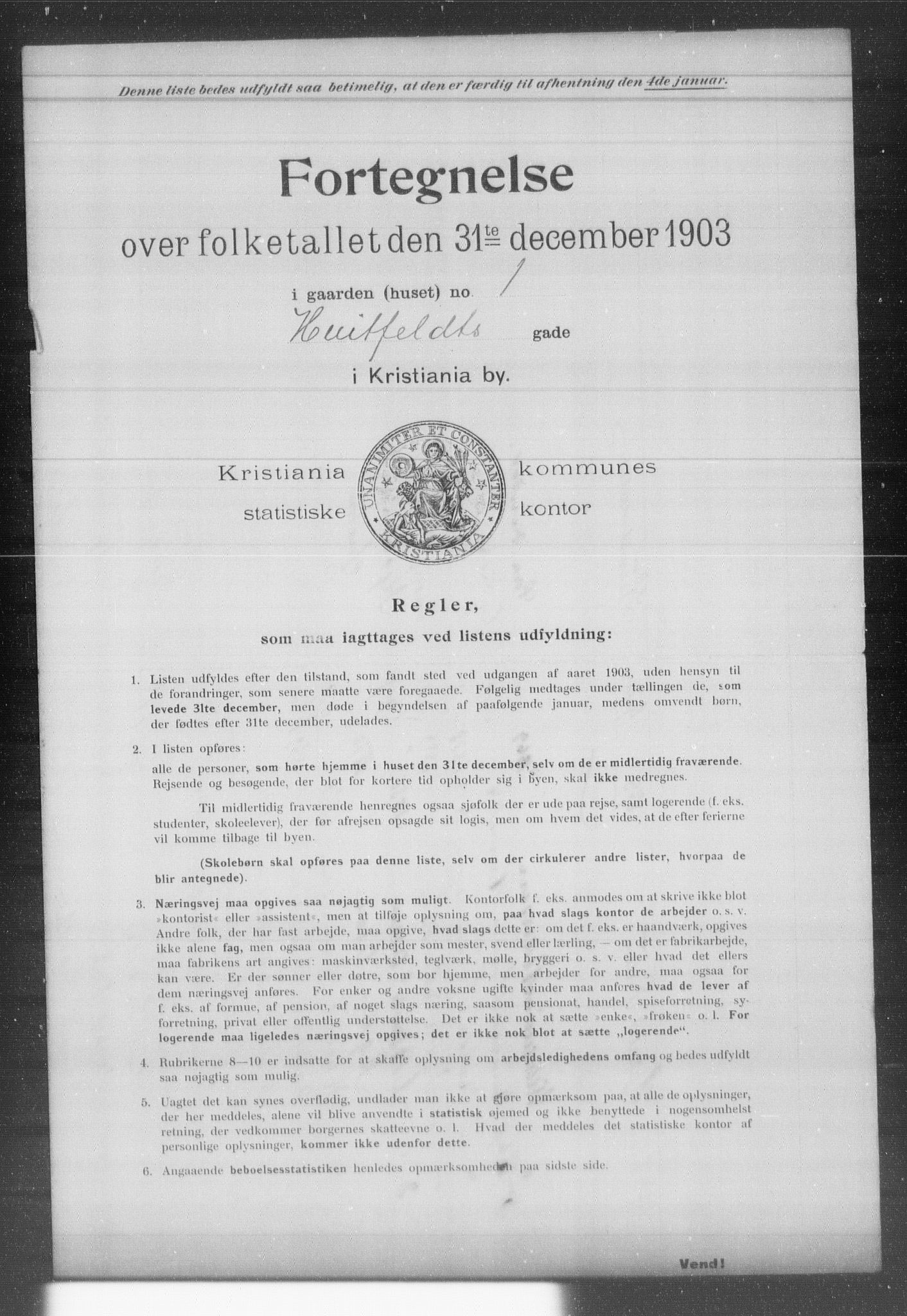 OBA, Kommunal folketelling 31.12.1903 for Kristiania kjøpstad, 1903, s. 8146