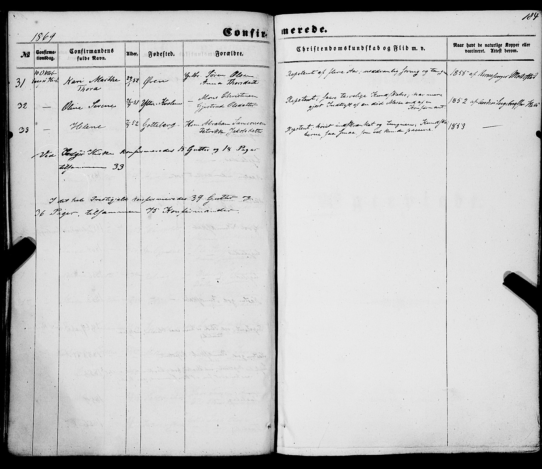 Selje sokneprestembete, AV/SAB-A-99938/H/Ha/Haa/Haaa: Ministerialbok nr. A 11, 1858-1870, s. 184