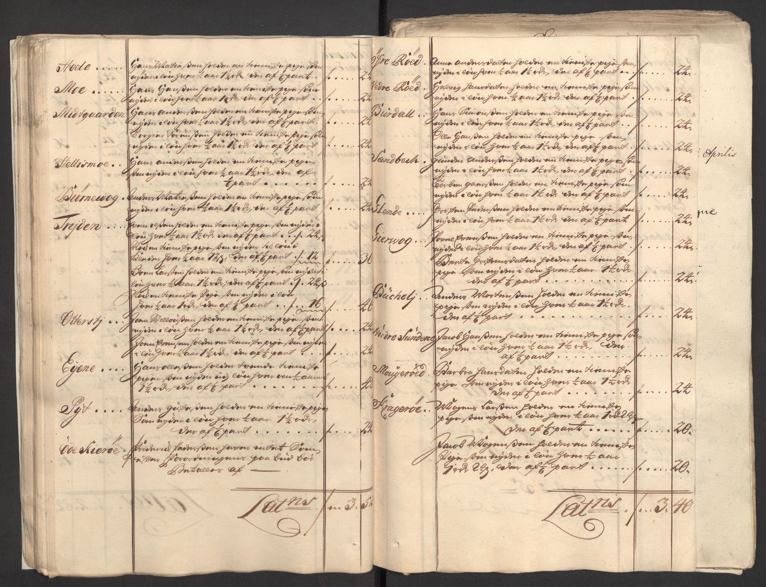 Rentekammeret inntil 1814, Reviderte regnskaper, Fogderegnskap, RA/EA-4092/R33/L1982: Fogderegnskap Larvik grevskap, 1711, s. 46