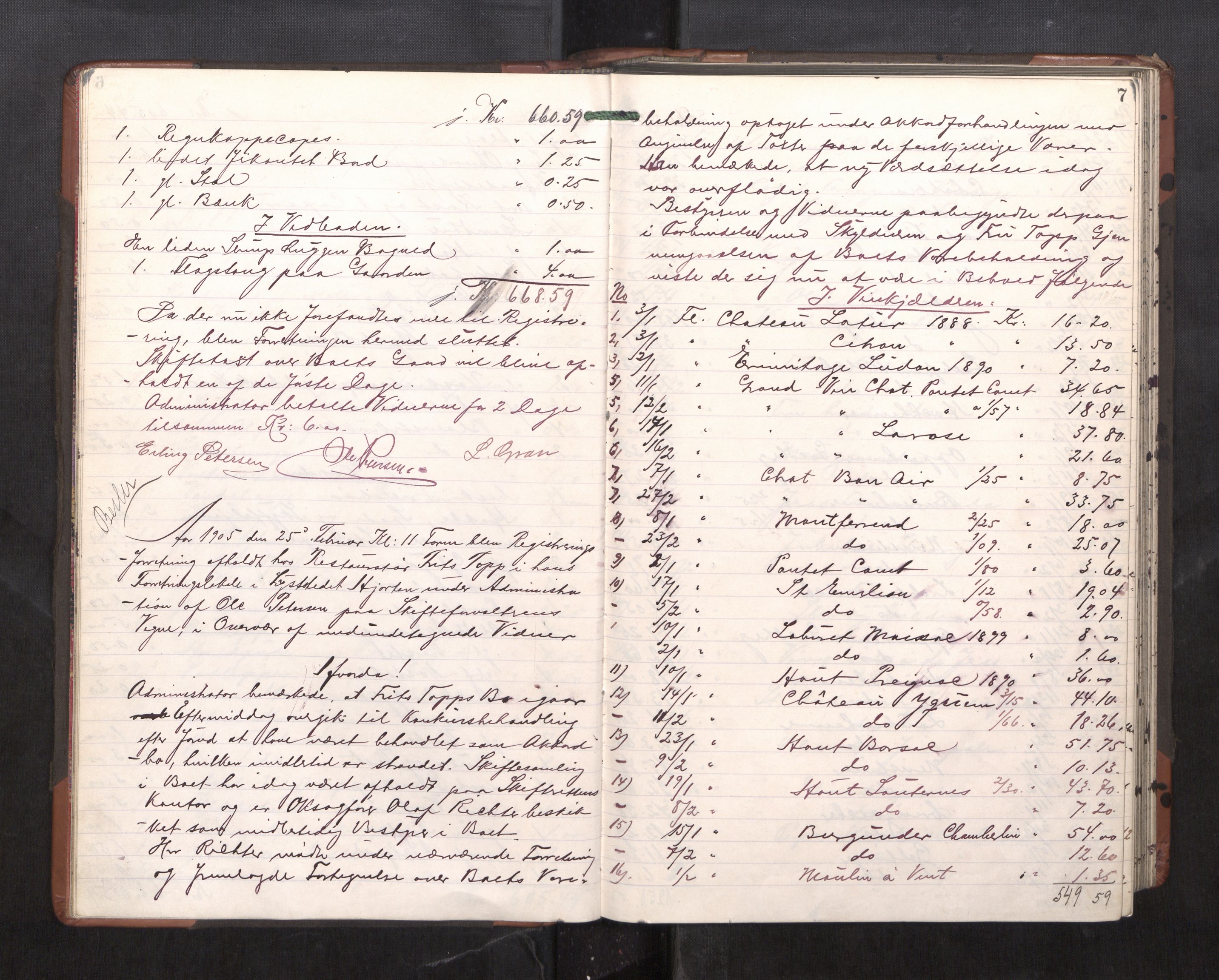 Trondheim byfogd, AV/SAT-A-0003/1/3/3C/L0023: Skifteregistreringsprotokoll - 11/2-15/5. (u/ register), 1905-1907, s. 7