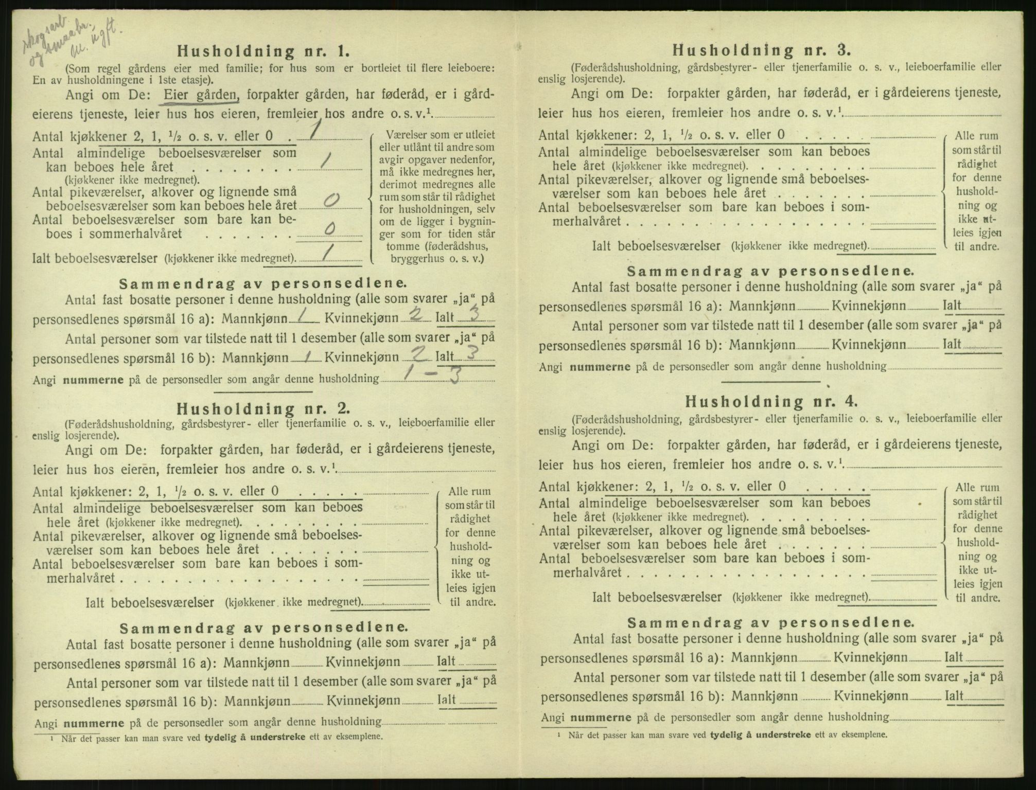 SAK, Folketelling 1920 for 0930 Gjøvdal herred, 1920, s. 39