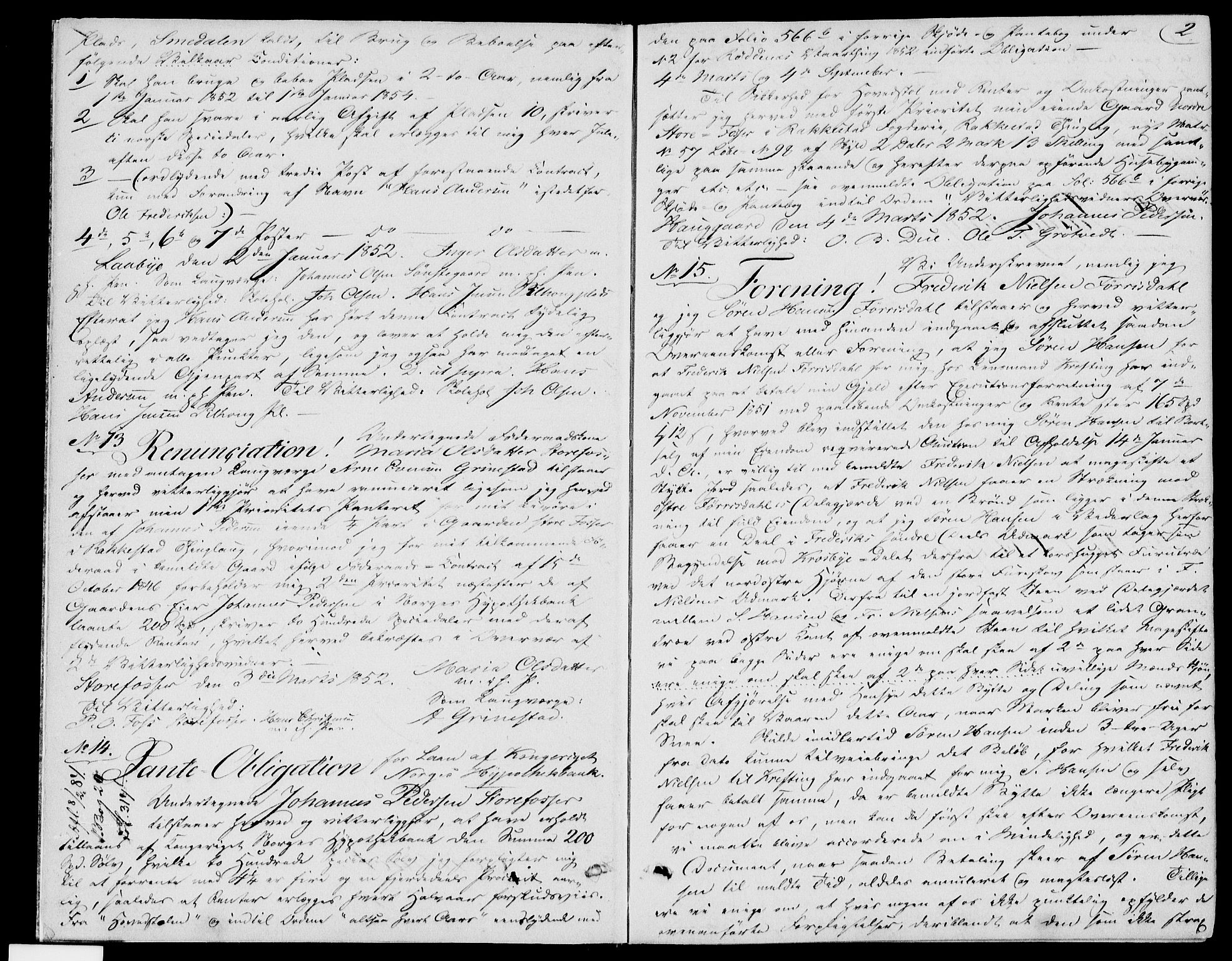Rakkestad sorenskriveri, SAO/A-10686/G/Gb/Gba/Gbaa/L0012: Pantebok nr. 12, 1852-1855, s. 2