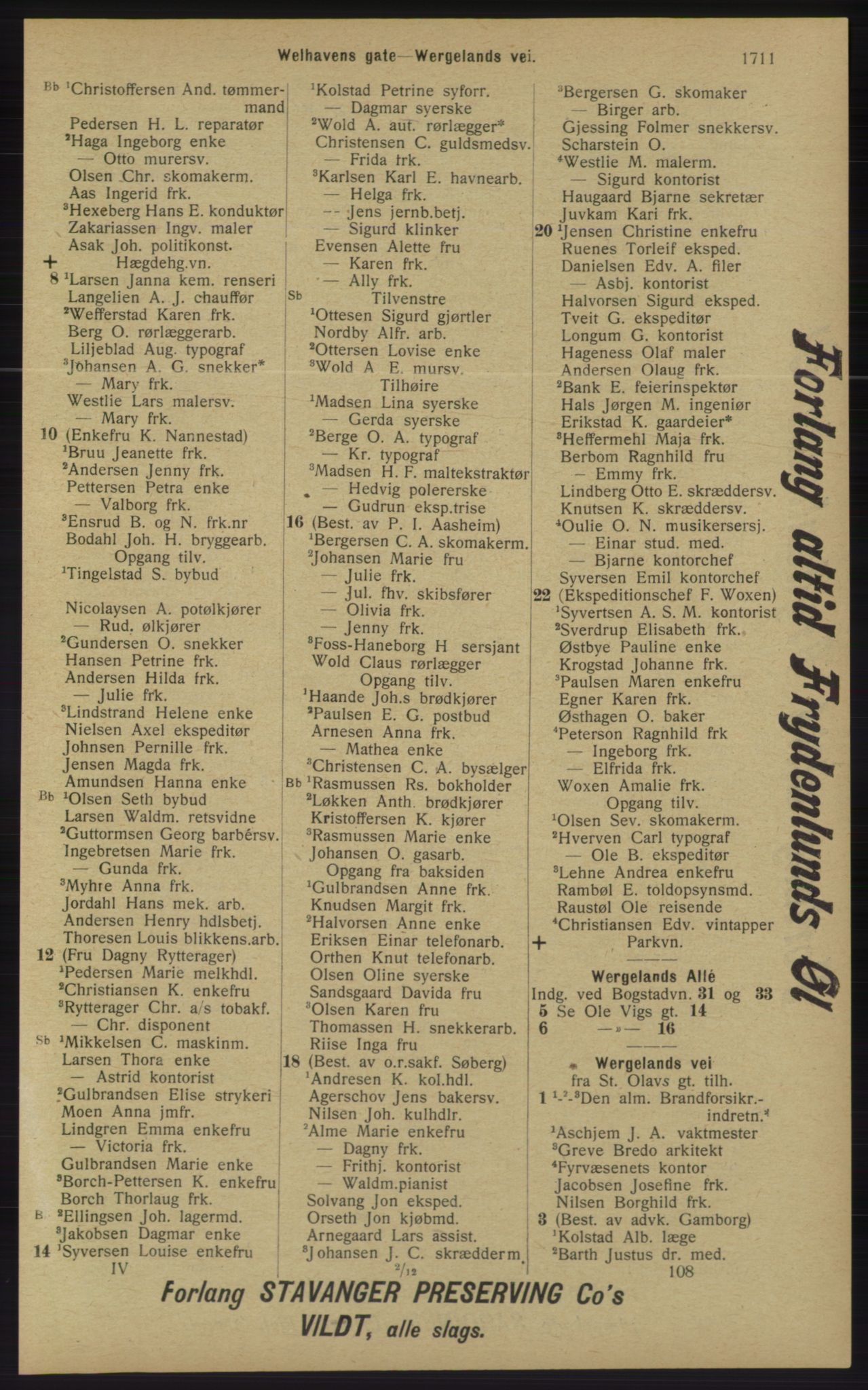 Kristiania/Oslo adressebok, PUBL/-, 1913, s. 1667