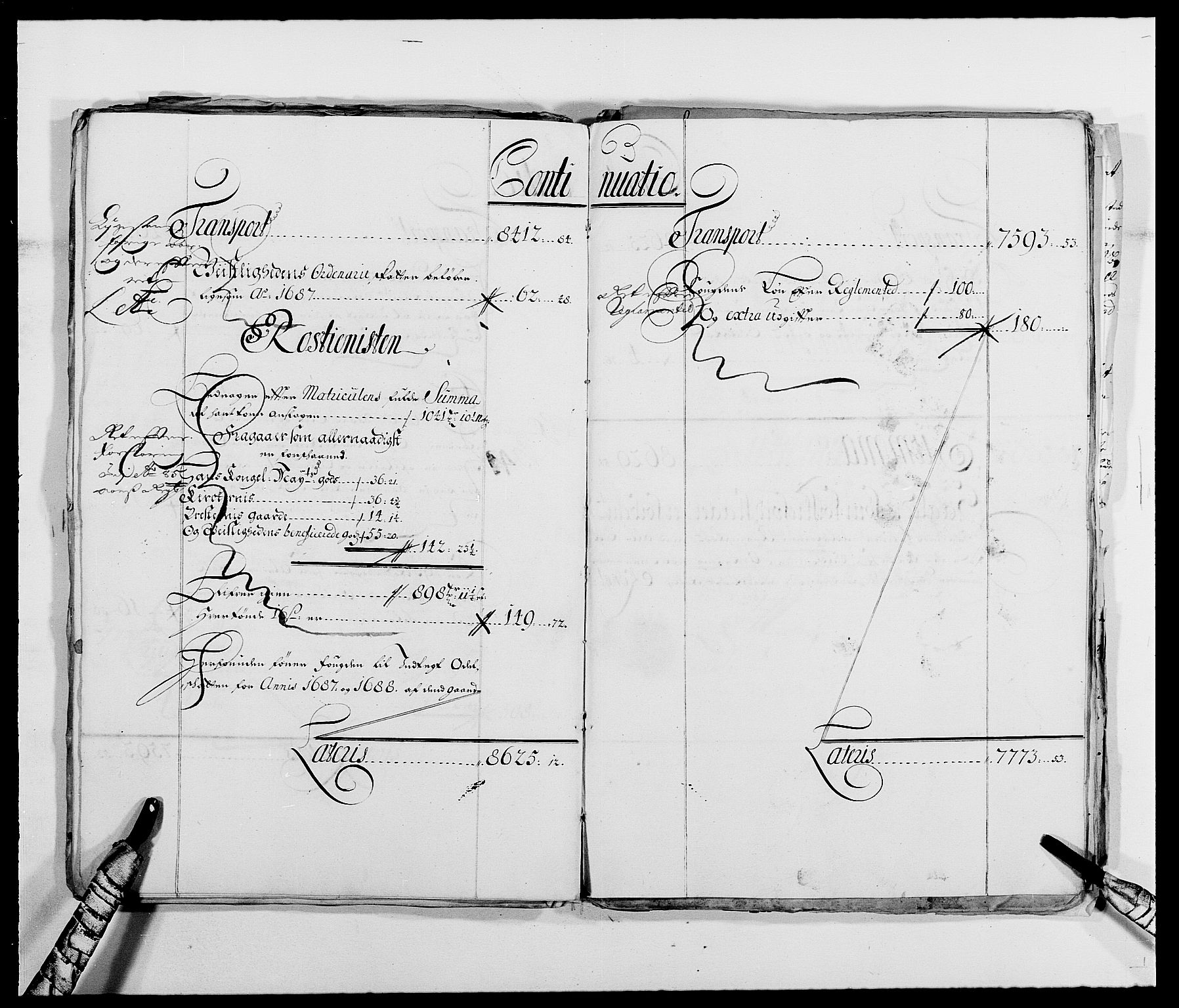 Rentekammeret inntil 1814, Reviderte regnskaper, Fogderegnskap, RA/EA-4092/R39/L2307: Fogderegnskap Nedenes, 1684-1689, s. 50