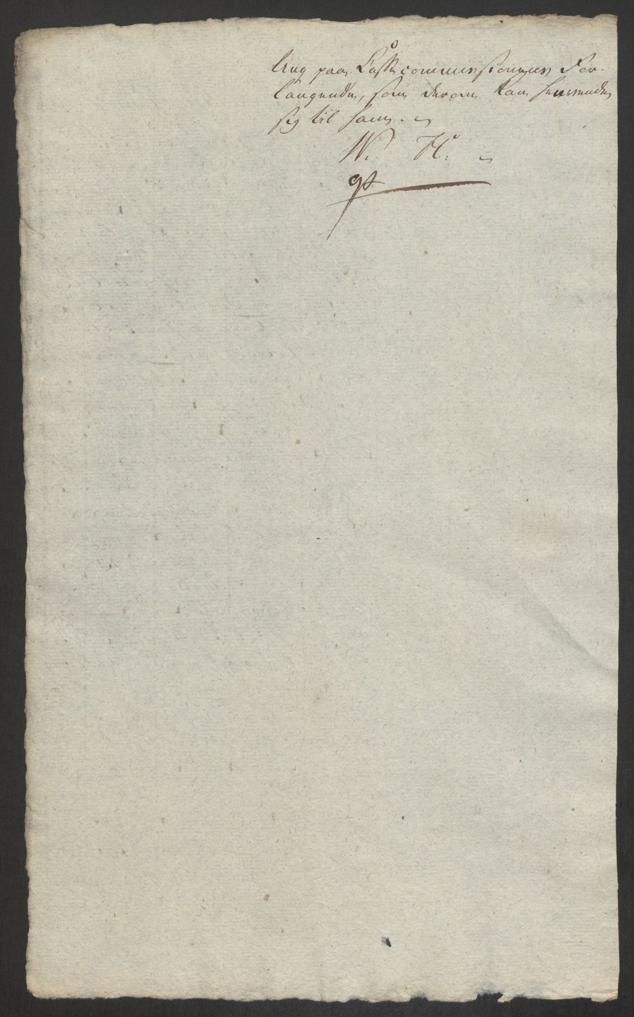 Forsvaret, Den norske kvesthuskasse/krigshospitalkasse, AV/RA-RAFA-1887/F/Fa/L0017: Innkomne brev:, 1782-1807, s. 699