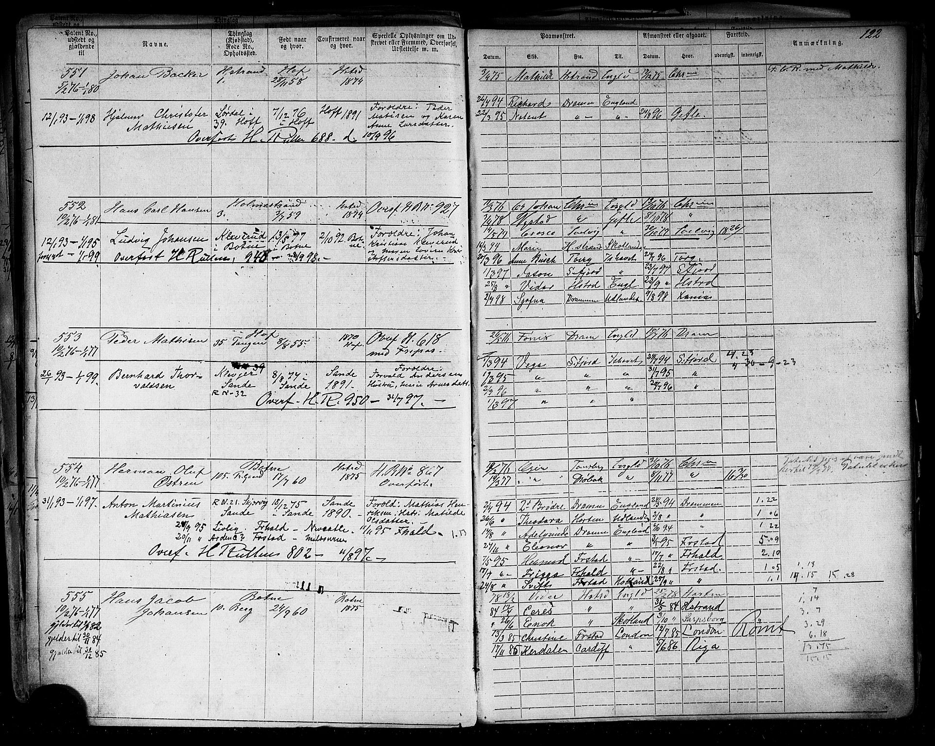 Holmestrand innrulleringskontor, AV/SAKO-A-1151/F/Fb/L0003: Annotasjonsrulle, 1868-1886, s. 113