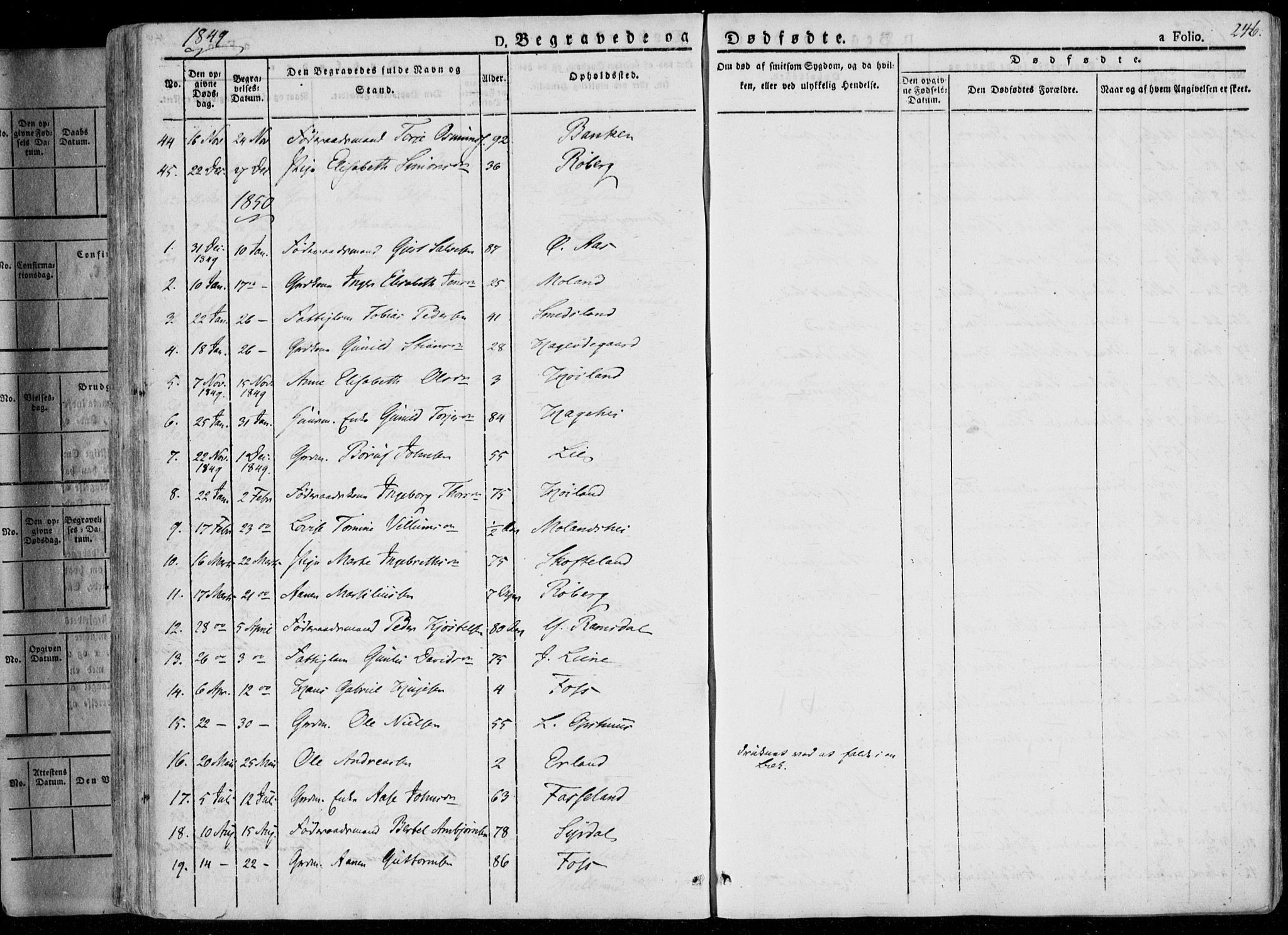 Sør-Audnedal sokneprestkontor, SAK/1111-0039/F/Fa/Fab/L0006: Ministerialbok nr. A 6, 1829-1855, s. 246