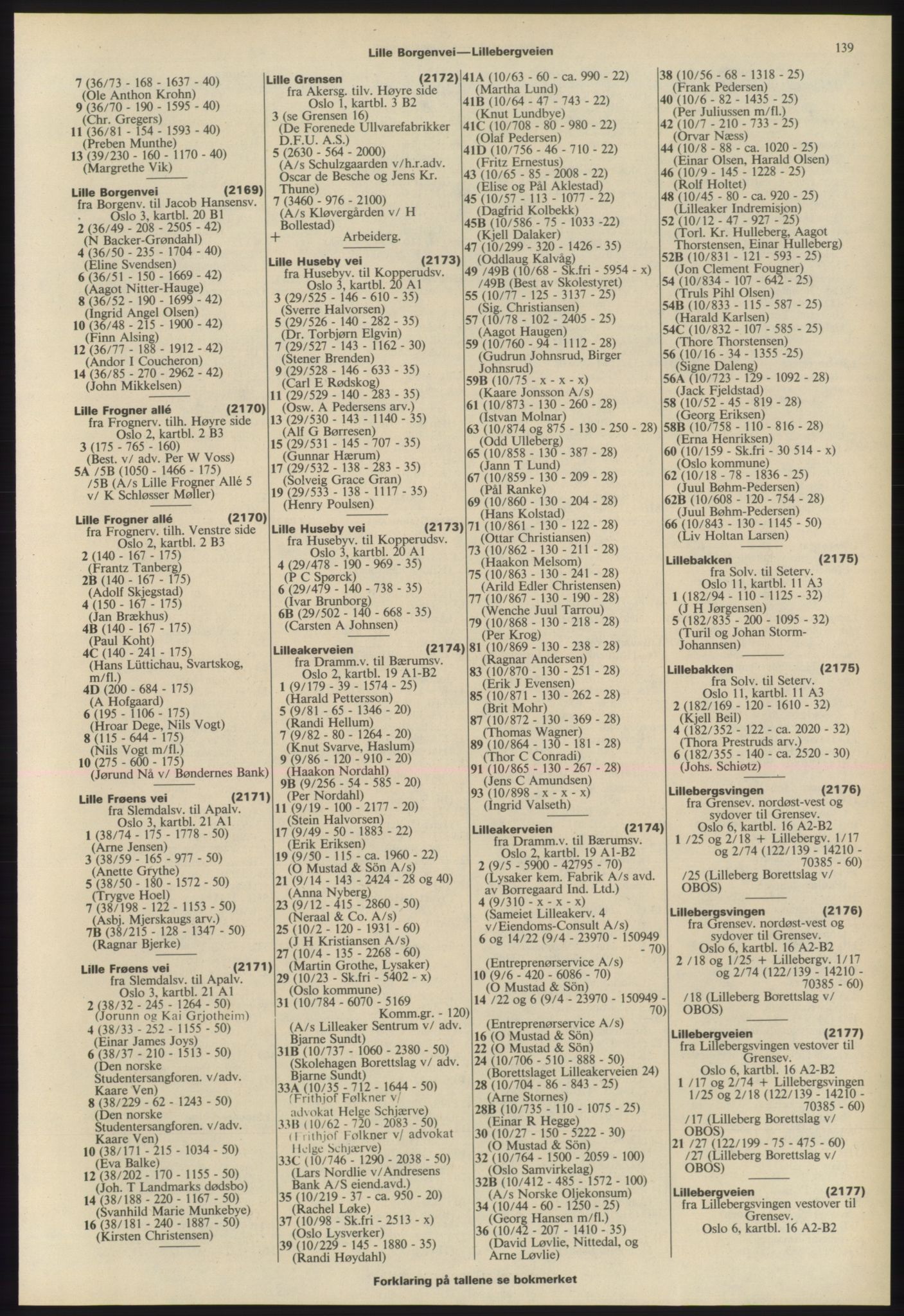 Kristiania/Oslo adressebok, PUBL/-, 1975-1976, s. 139