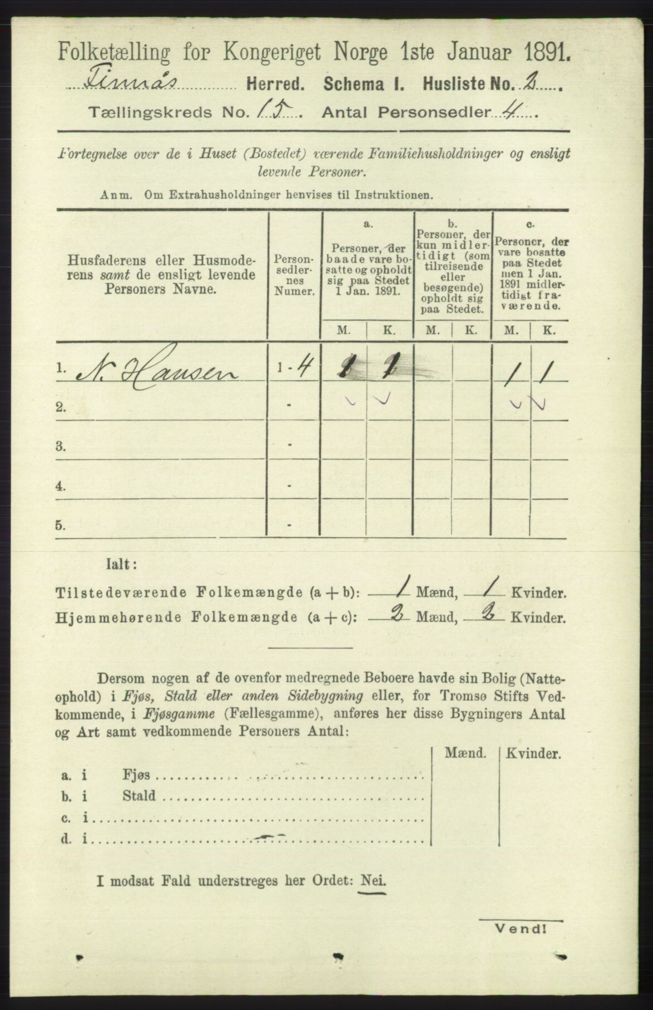 RA, Folketelling 1891 for 1218 Finnås herred, 1891, s. 5936