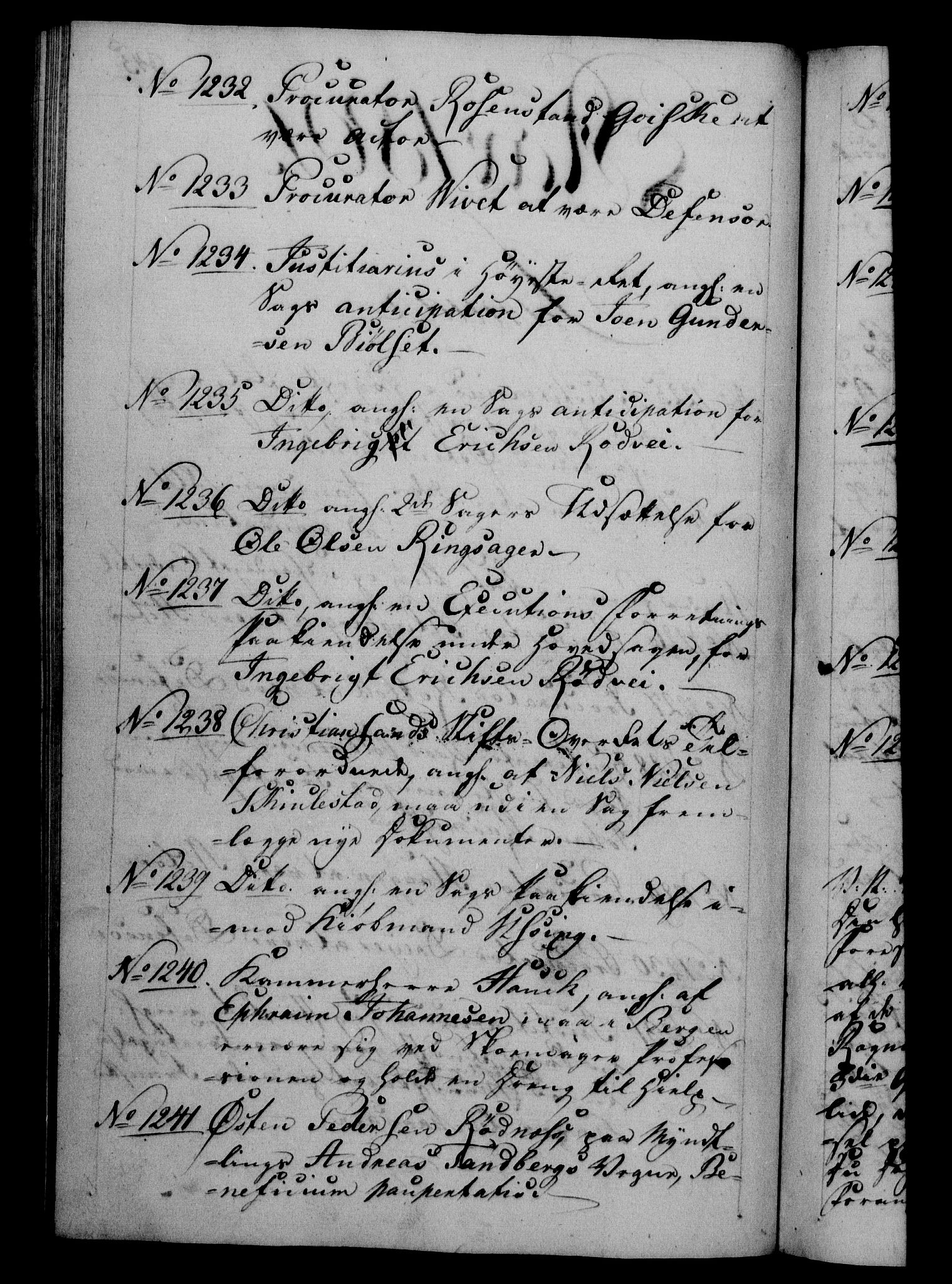Danske Kanselli 1800-1814, RA/EA-3024/H/Hf/Hfb/Hfba/L0001: Registranter, 1800-1801, s. 345b