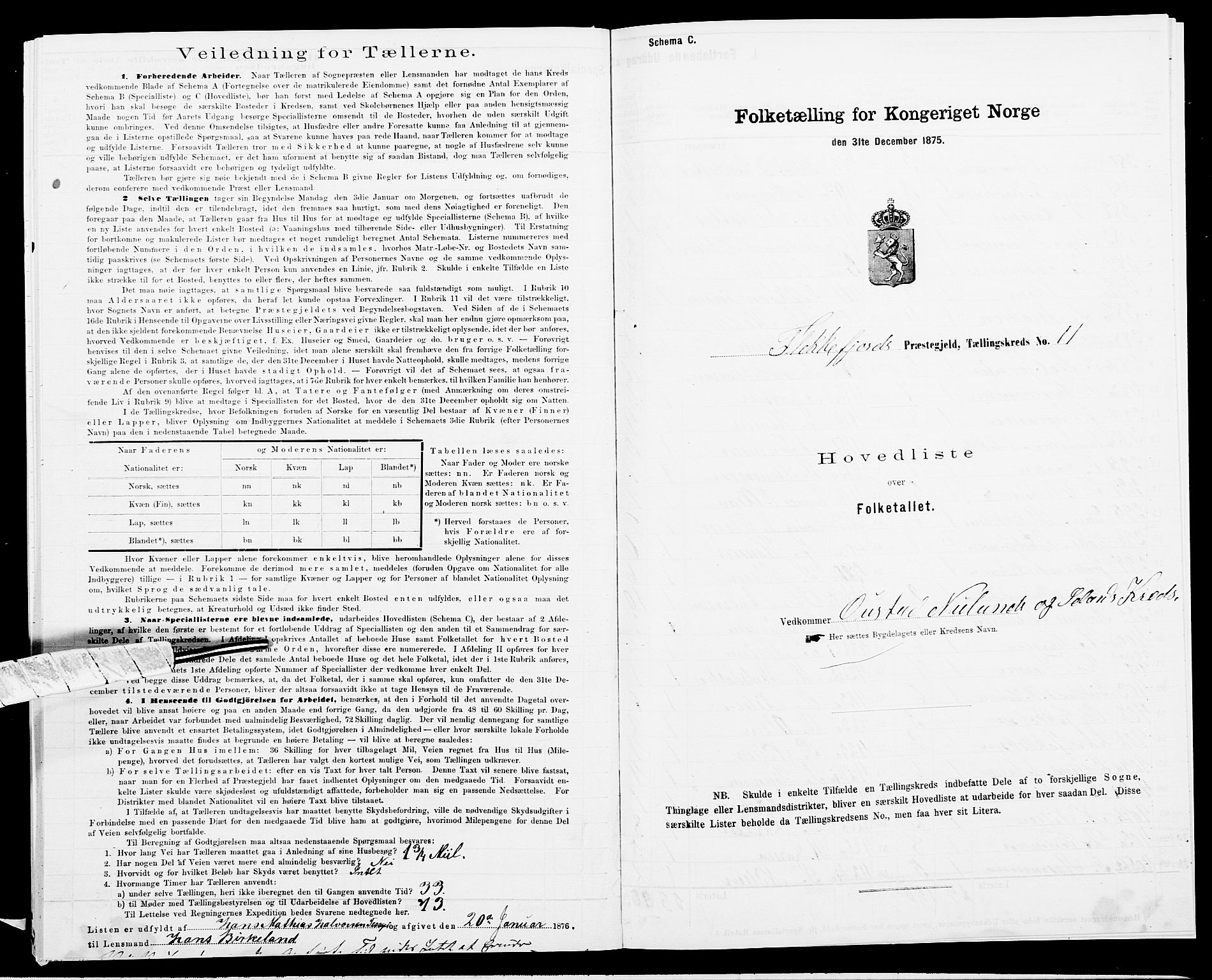 SAK, Folketelling 1875 for 1042L Flekkefjord prestegjeld, Nes sokn og Hidra sokn, 1875, s. 64