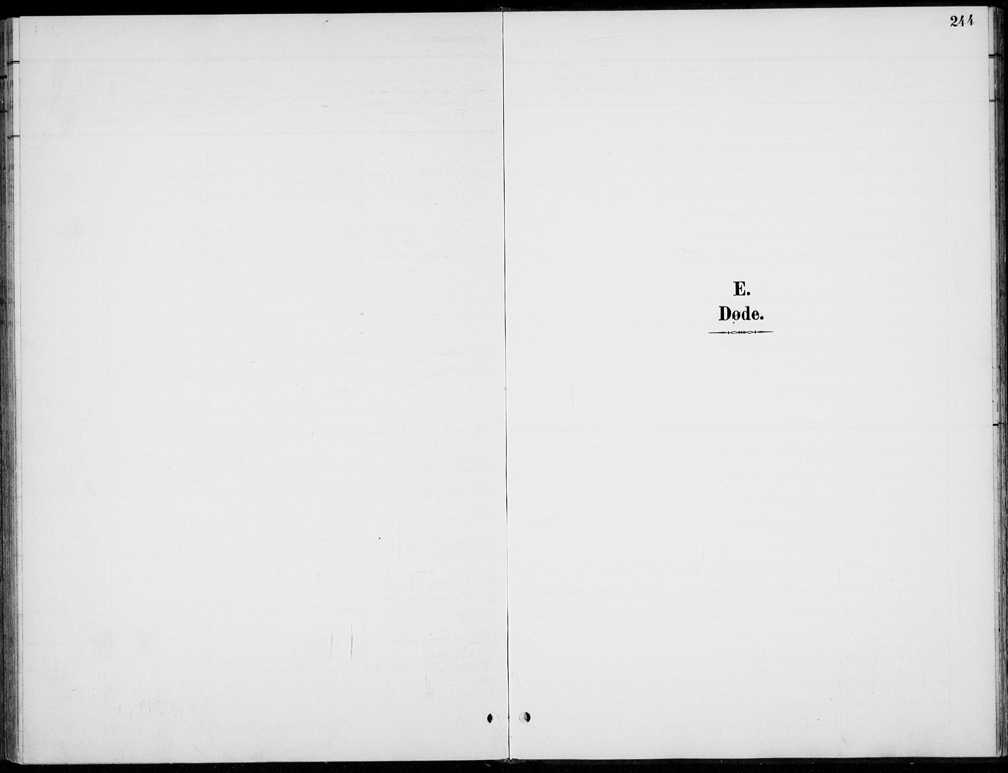 Romedal prestekontor, SAH/PREST-004/L/L0013: Klokkerbok nr. 13, 1896-1937, s. 244