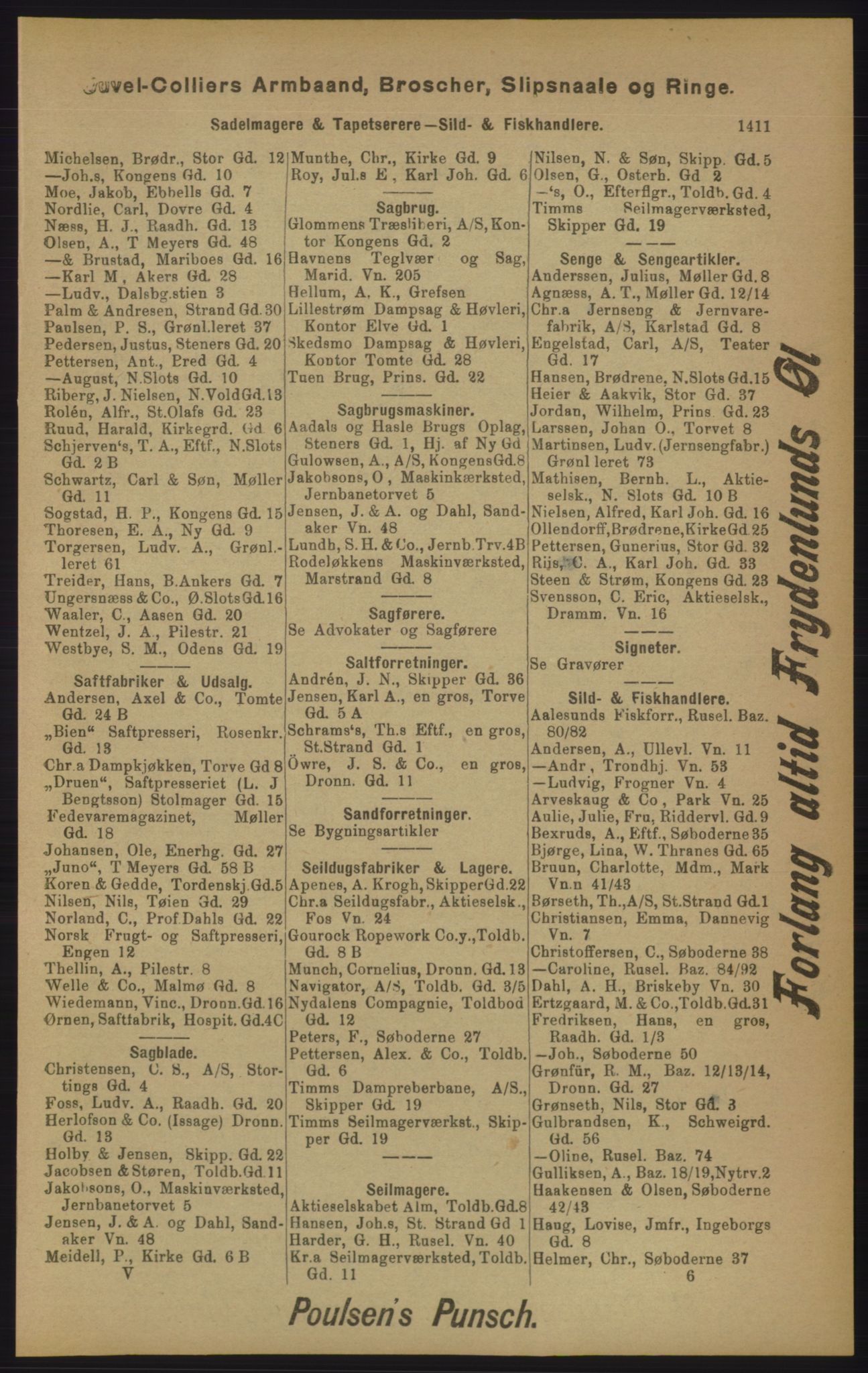 Kristiania/Oslo adressebok, PUBL/-, 1905, s. 1411