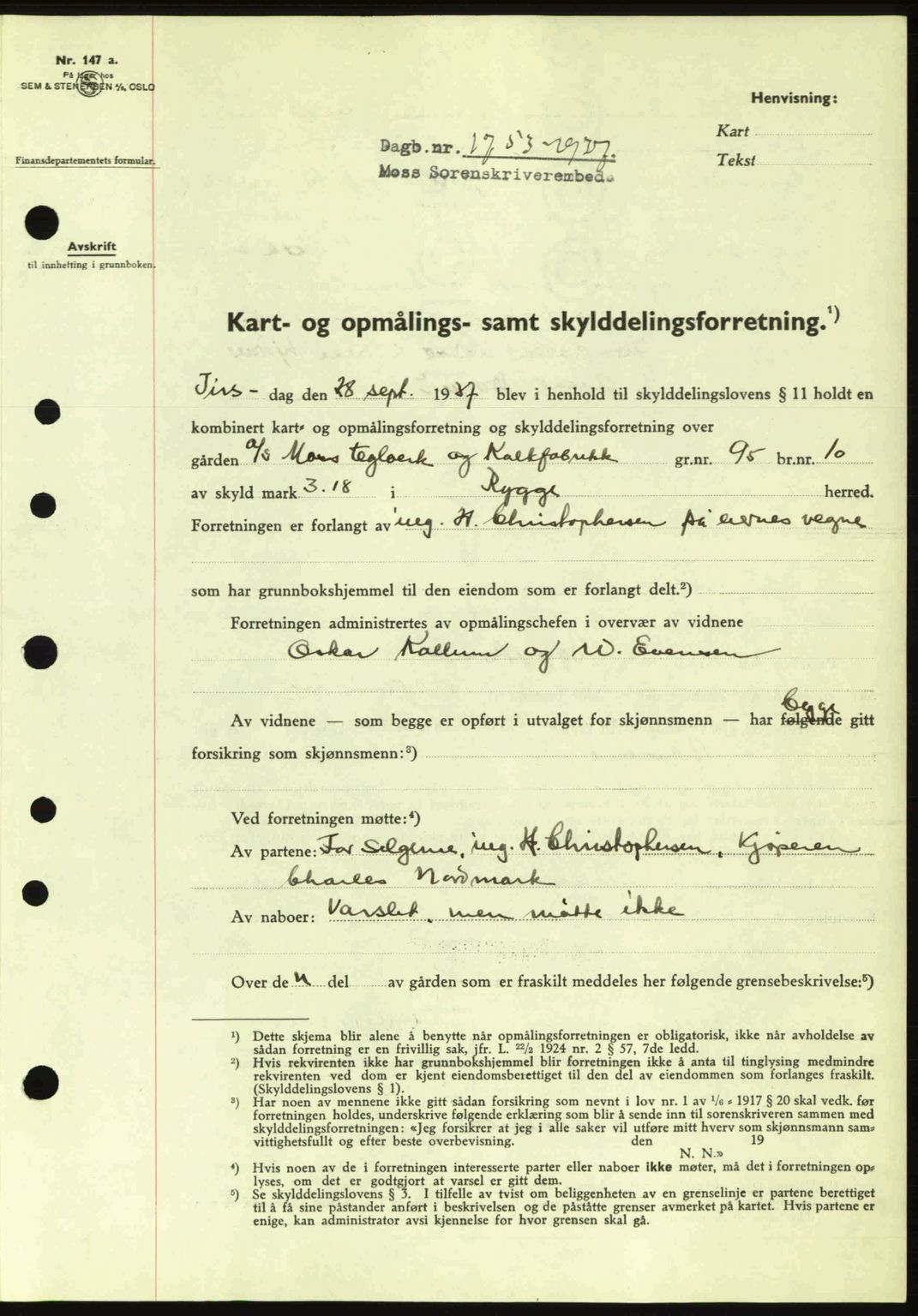 Moss sorenskriveri, SAO/A-10168: Pantebok nr. A3, 1937-1938, Dagboknr: 1753/1937