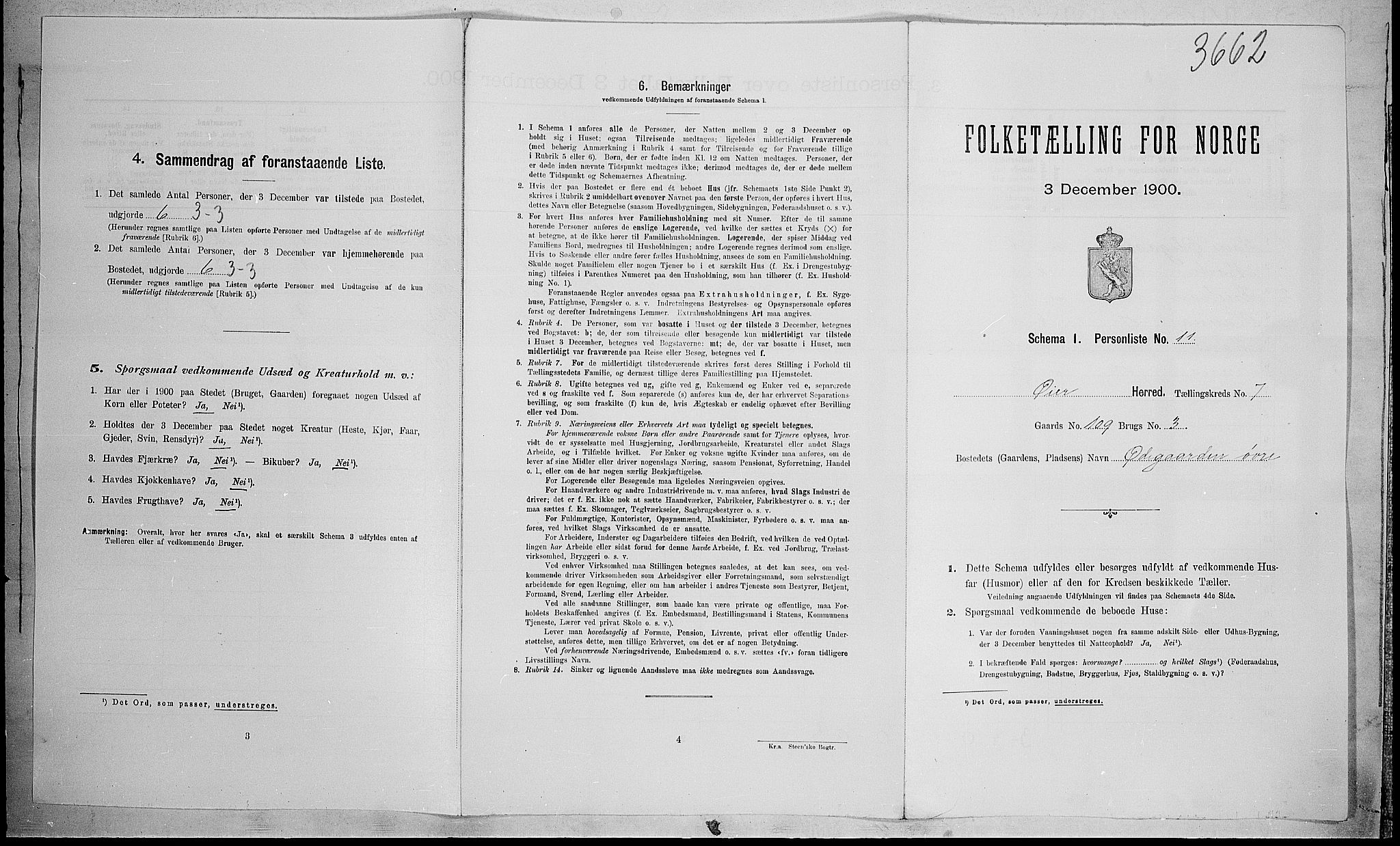 SAH, Folketelling 1900 for 0521 Øyer herred, 1900, s. 931