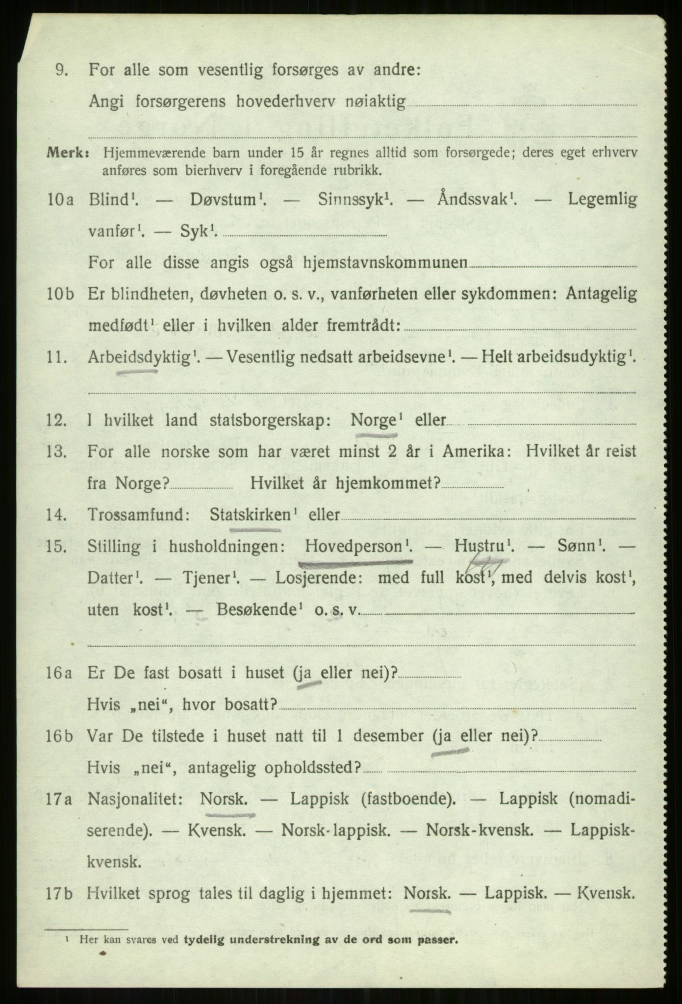 SATØ, Folketelling 1920 for 1933 Balsfjord herred, 1920, s. 7484