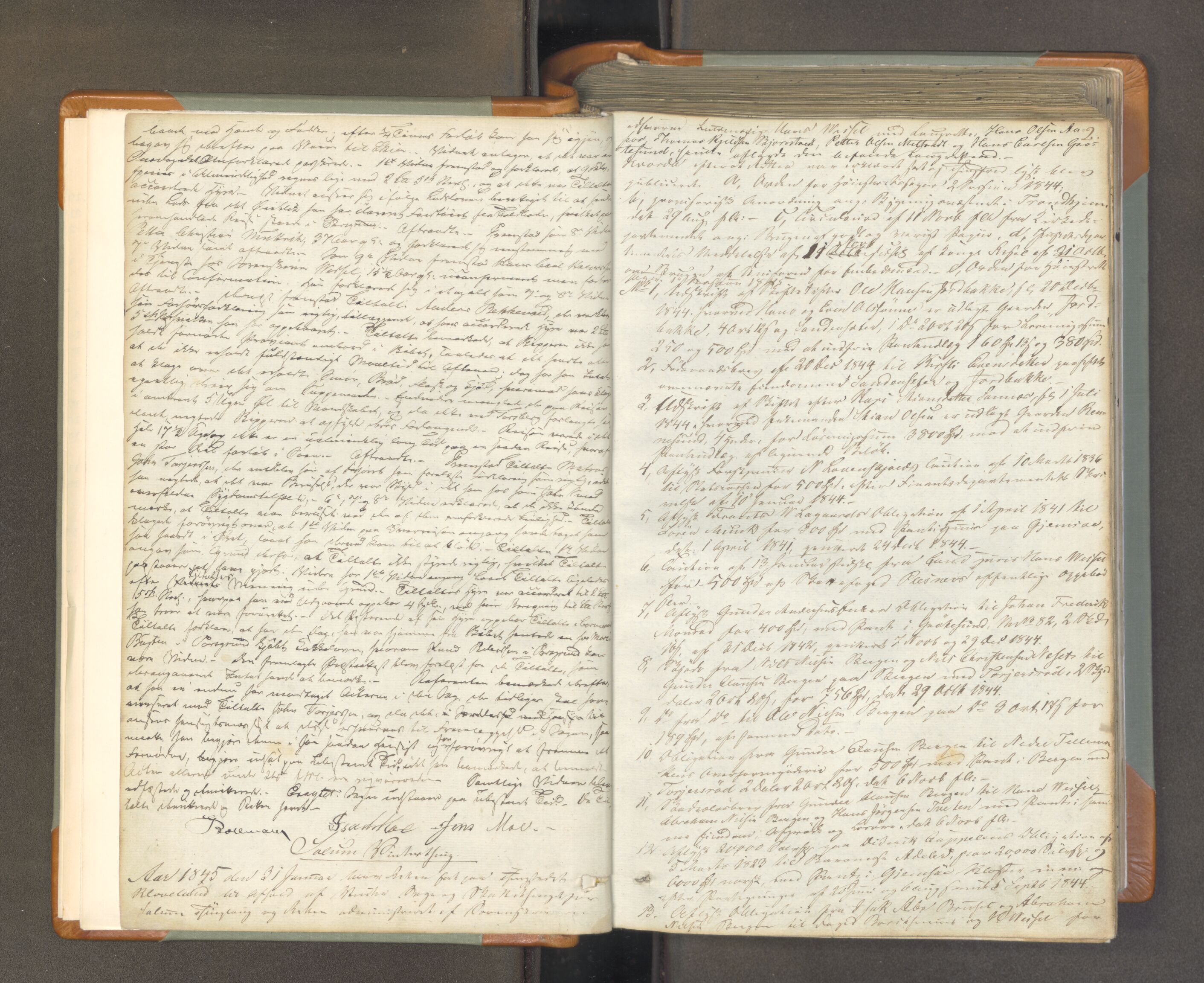 Nedre Telemark sorenskriveri, AV/SAKO-A-135/F/Fa/L0043: Tingbok, 1845-1850, s. 1b-2a