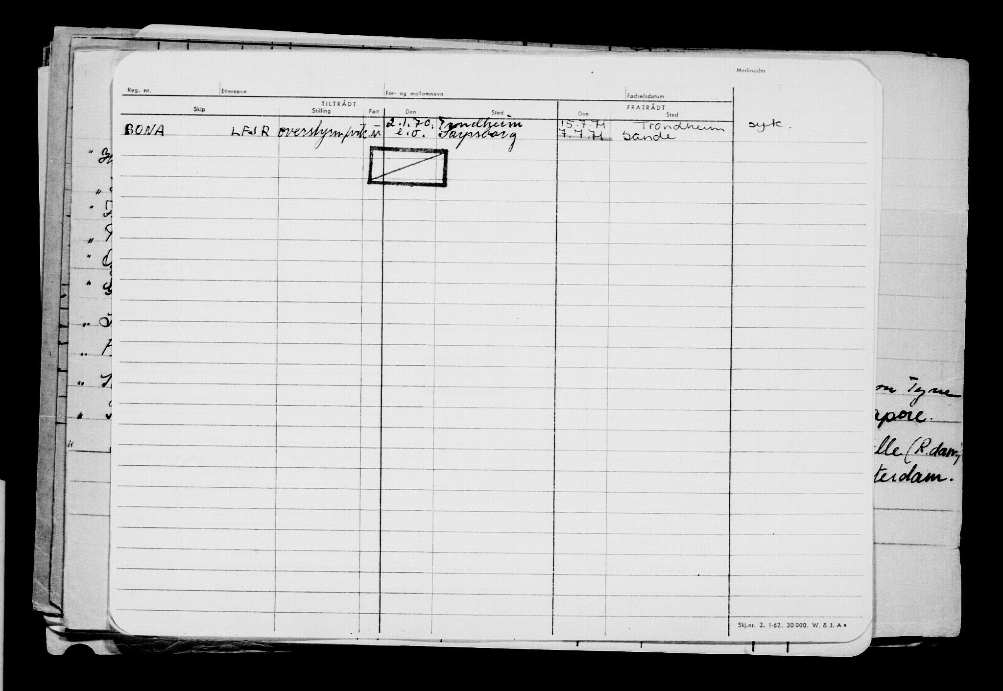 Direktoratet for sjømenn, AV/RA-S-3545/G/Gb/L0177: Hovedkort, 1920, s. 2