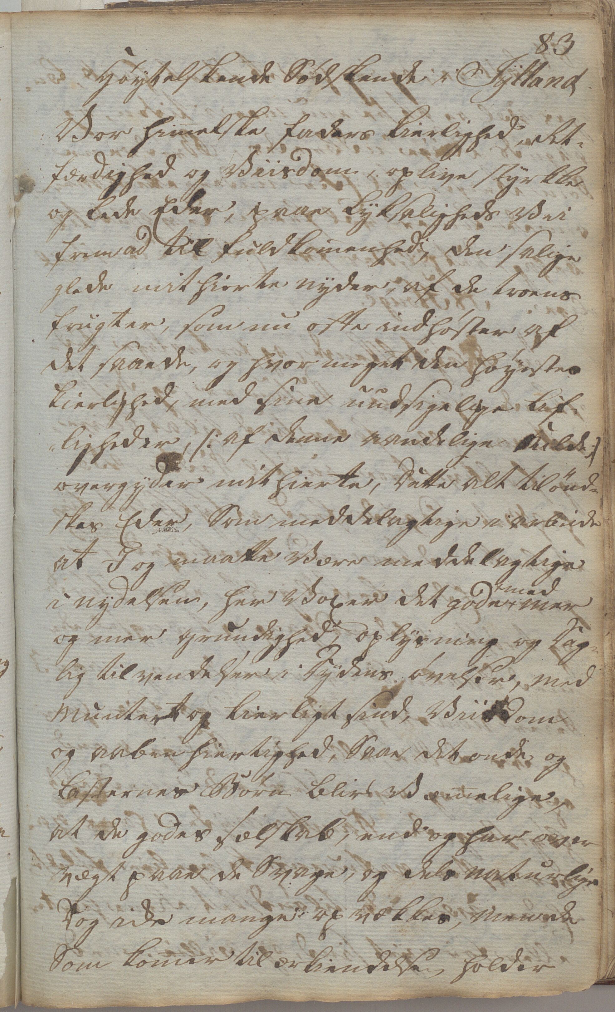 Heggtveitsamlingen, TMF/A-1007/H/L0047/0007: Kopibøker, brev etc.  / "Kopsland", 1800-1850, s. 83