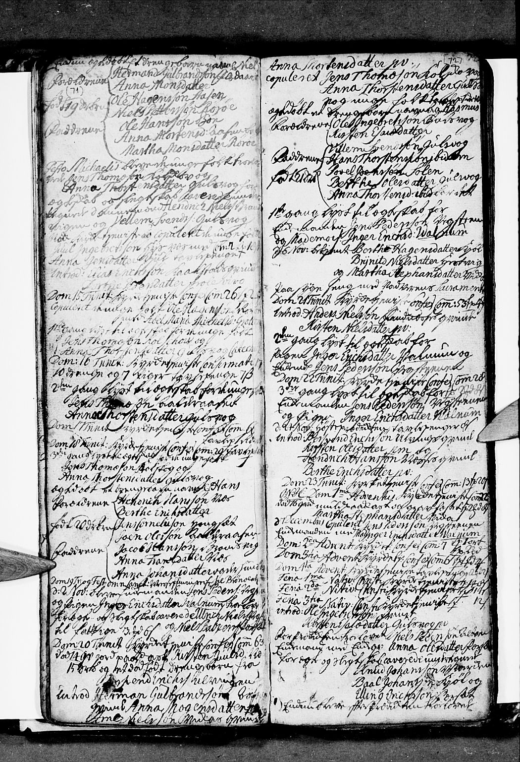 Ministerialprotokoller, klokkerbøker og fødselsregistre - Nordland, AV/SAT-A-1459/816/L0237: Ministerialbok nr. 816A03, 1757-1776, s. 71-72