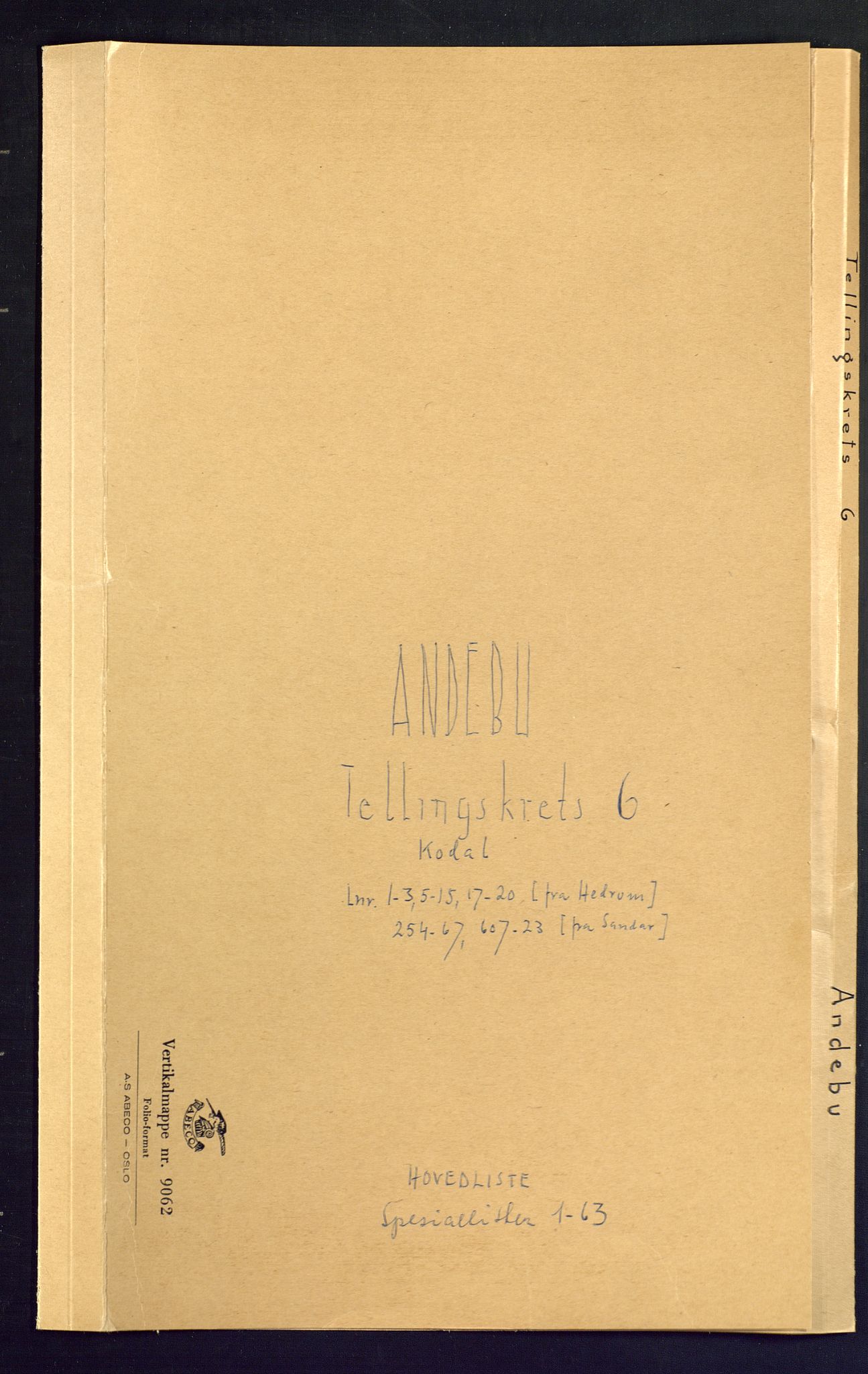 SAKO, Folketelling 1875 for 0719P Andebu prestegjeld, 1875, s. 21