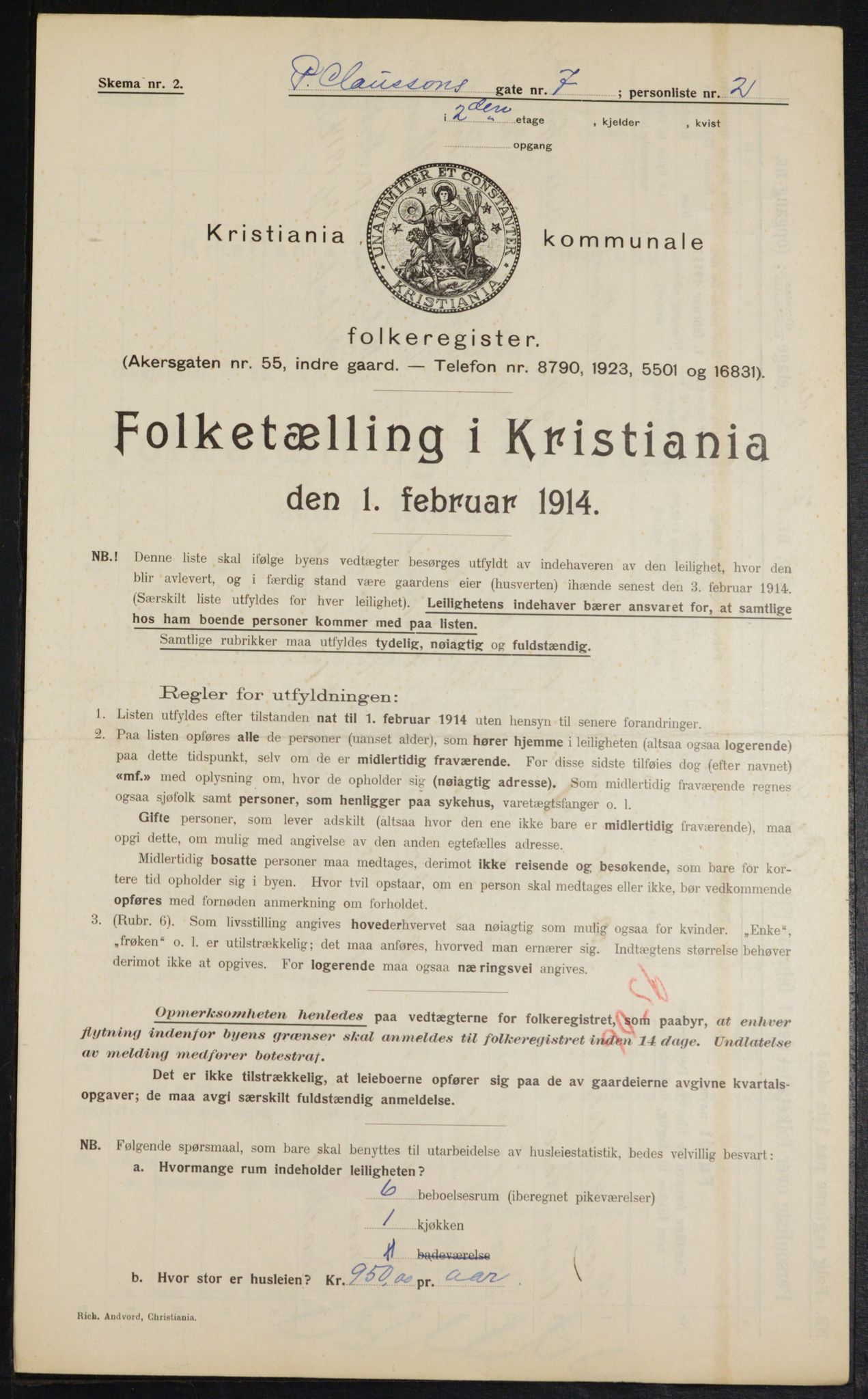 OBA, Kommunal folketelling 1.2.1914 for Kristiania, 1914, s. 78849