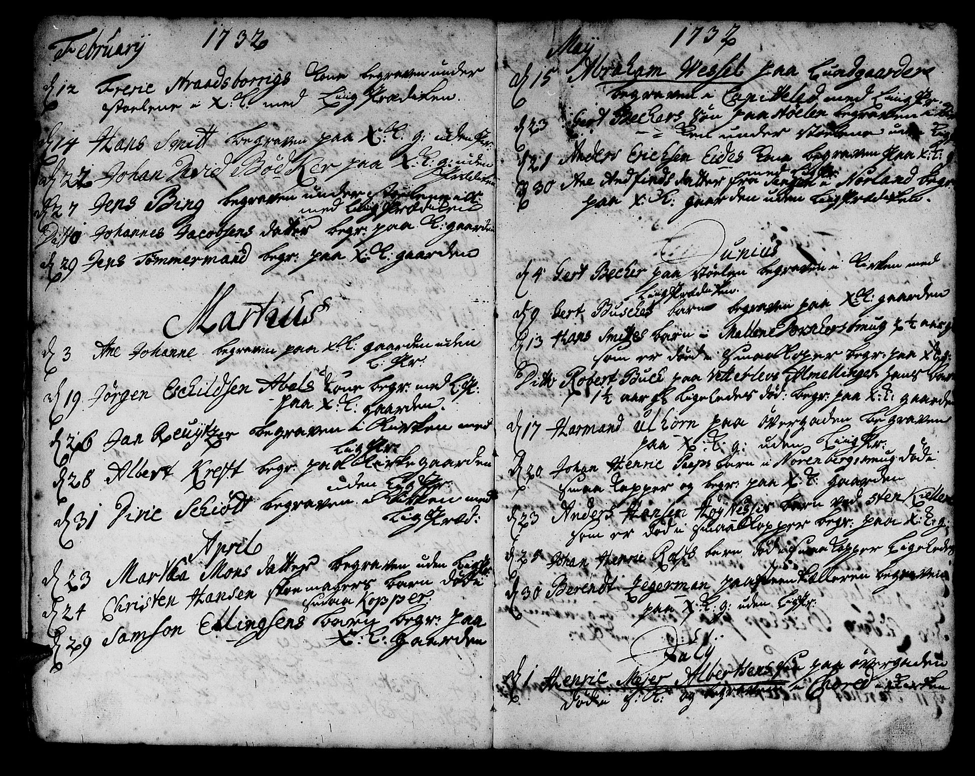 Korskirken sokneprestembete, SAB/A-76101/H/Haa/L0011: Ministerialbok nr. A 11, 1731-1785, s. 196