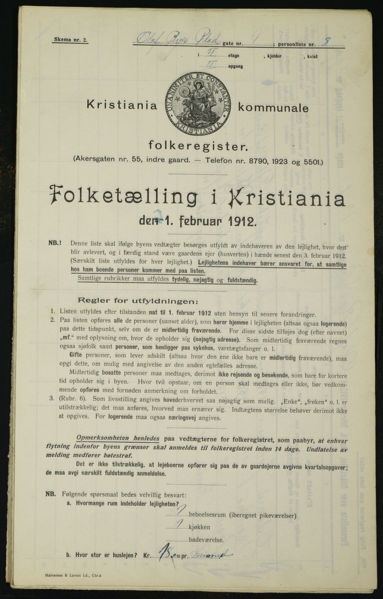 OBA, Kommunal folketelling 1.2.1912 for Kristiania, 1912, s. 75639