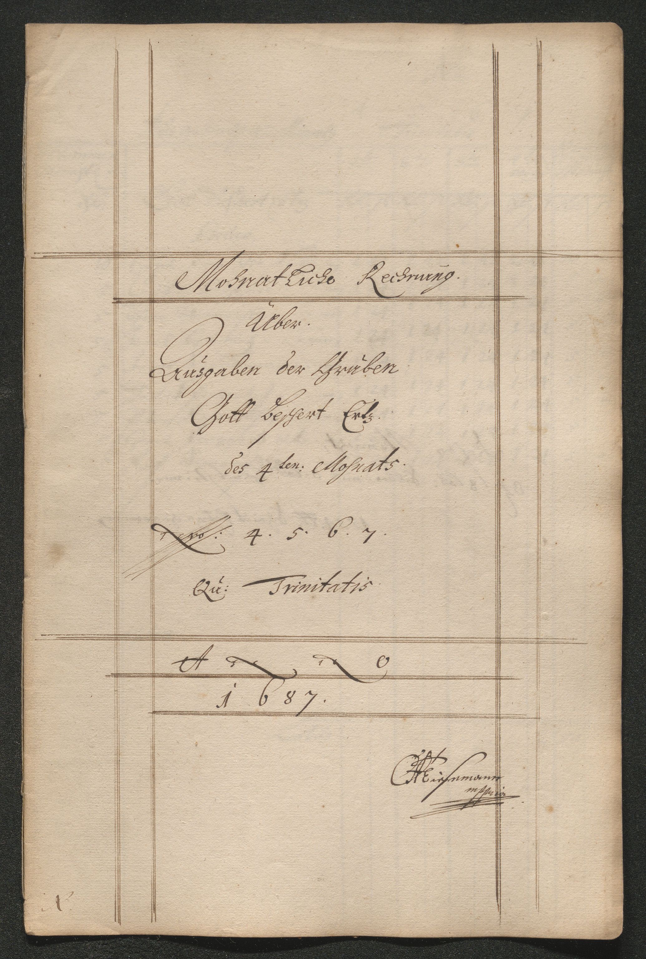 Kongsberg Sølvverk 1623-1816, SAKO/EA-3135/001/D/Dc/Dcd/L0064: Utgiftsregnskap for gruver m.m. , 1687, s. 138