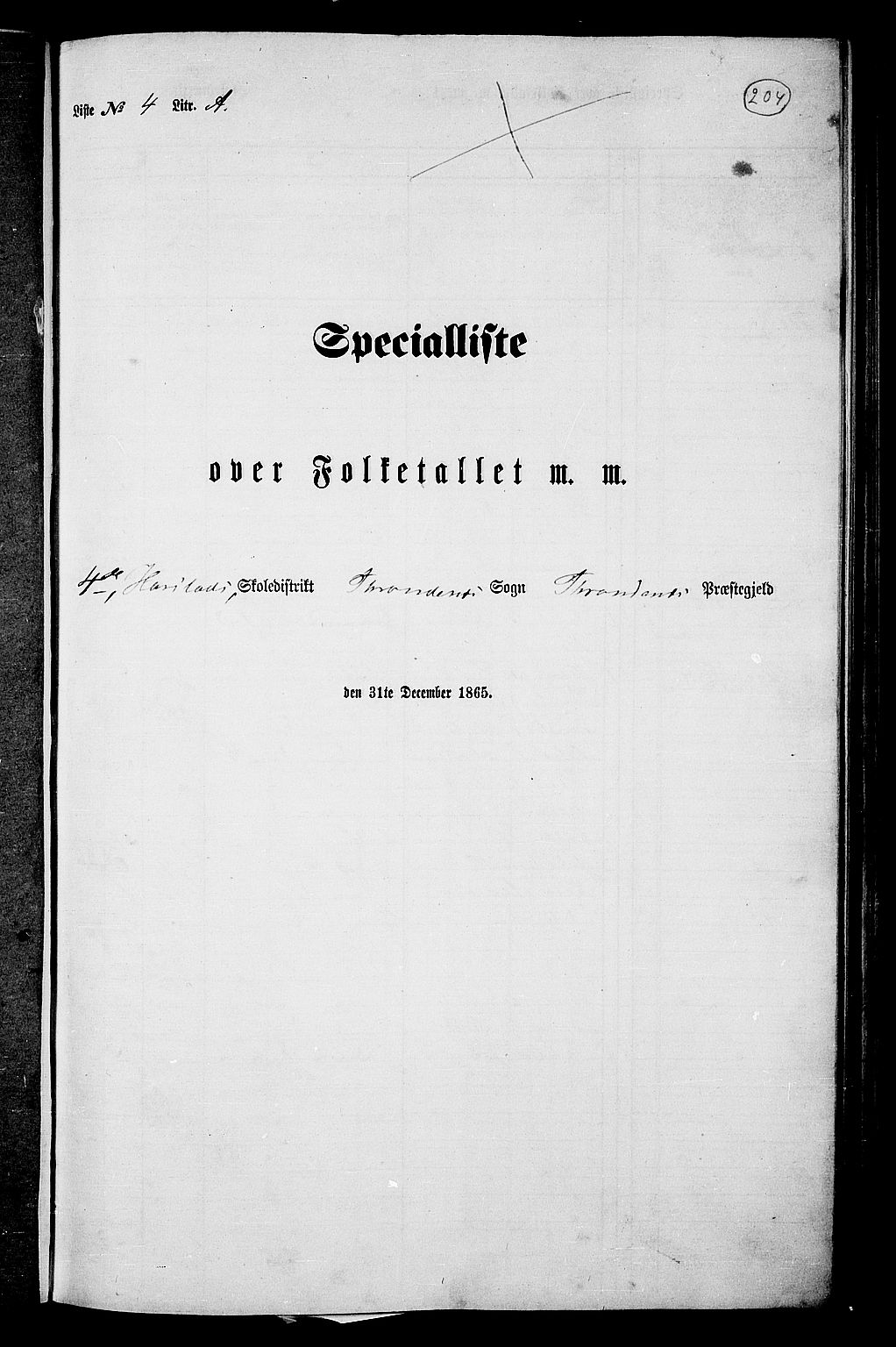 RA, Folketelling 1865 for 1914P Trondenes prestegjeld, 1865, s. 92