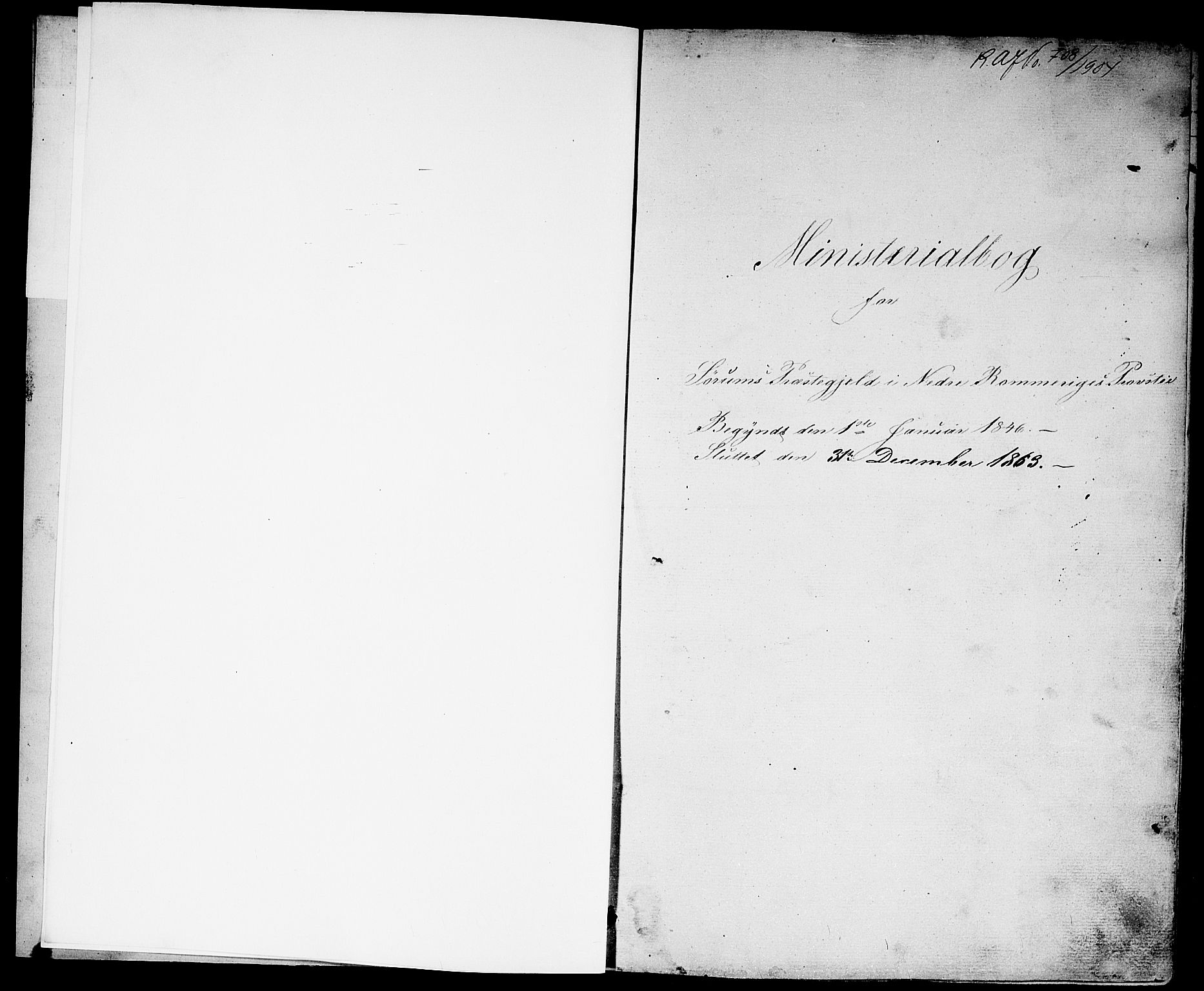Sørum prestekontor Kirkebøker, SAO/A-10303/G/Ga/L0003: Klokkerbok nr. I 3, 1846-1863