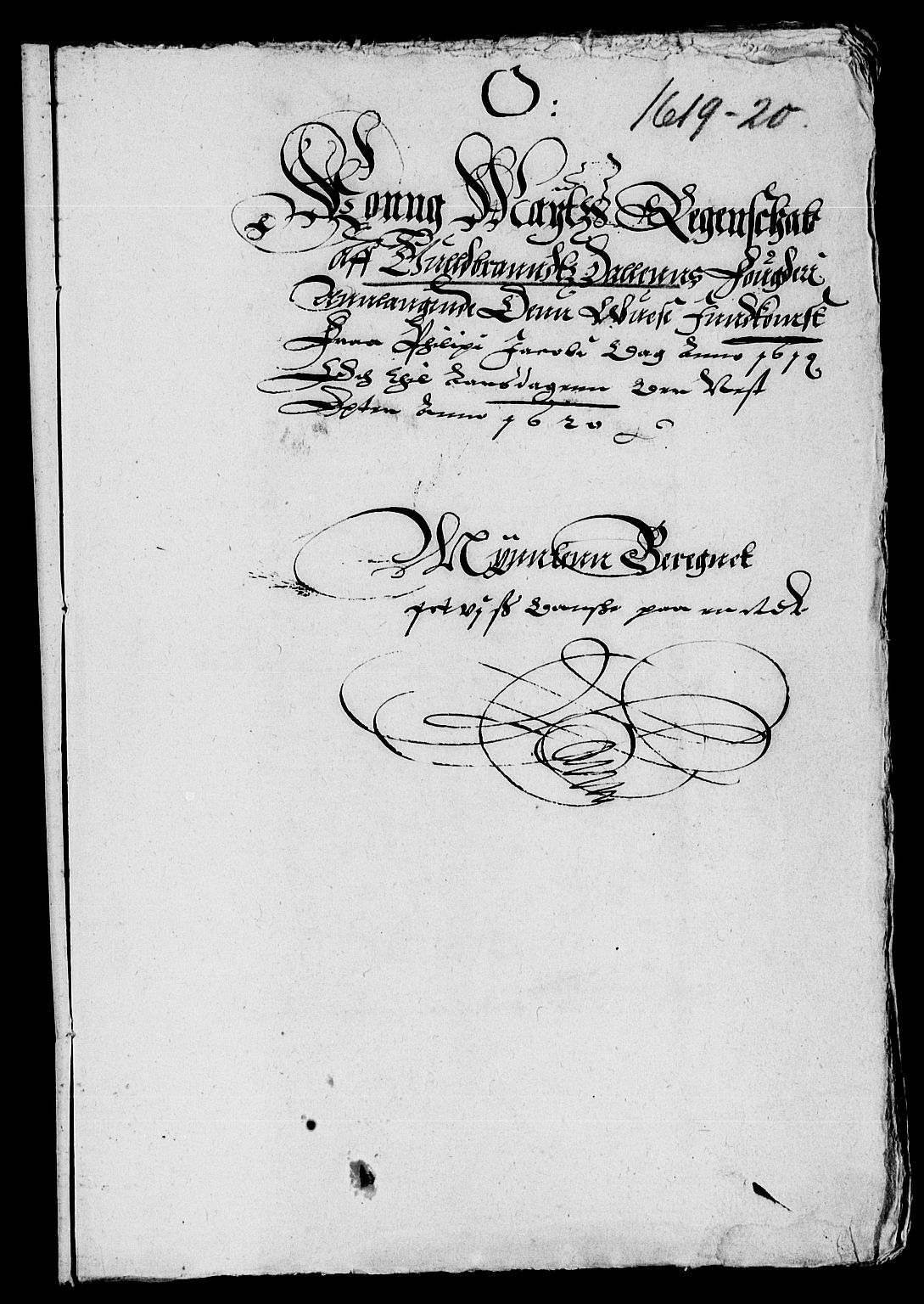 Rentekammeret inntil 1814, Reviderte regnskaper, Lensregnskaper, AV/RA-EA-5023/R/Rb/Rba/L0051: Akershus len, 1619-1620