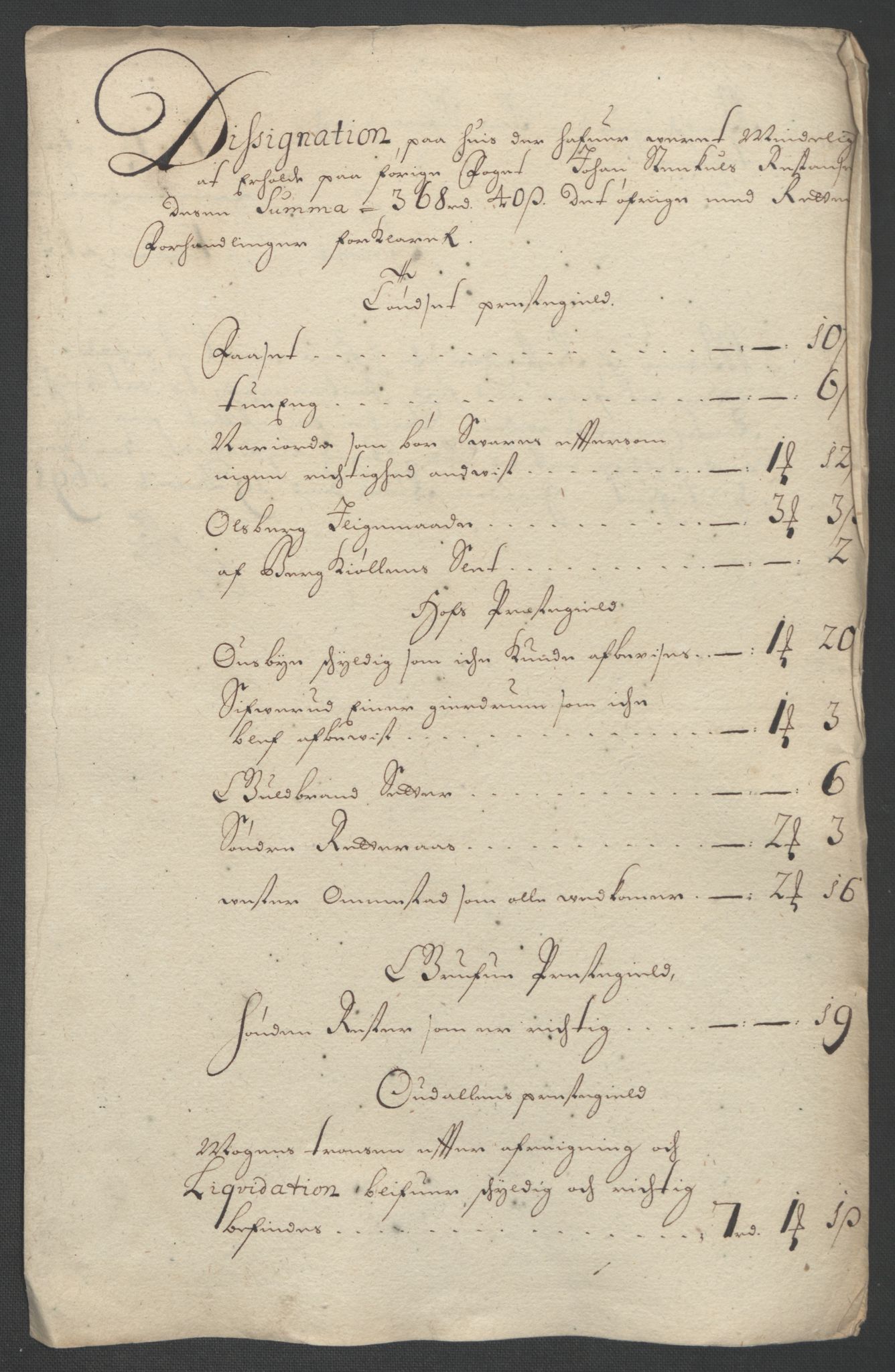 Rentekammeret inntil 1814, Reviderte regnskaper, Fogderegnskap, RA/EA-4092/R13/L0836: Fogderegnskap Solør, Odal og Østerdal, 1698, s. 39