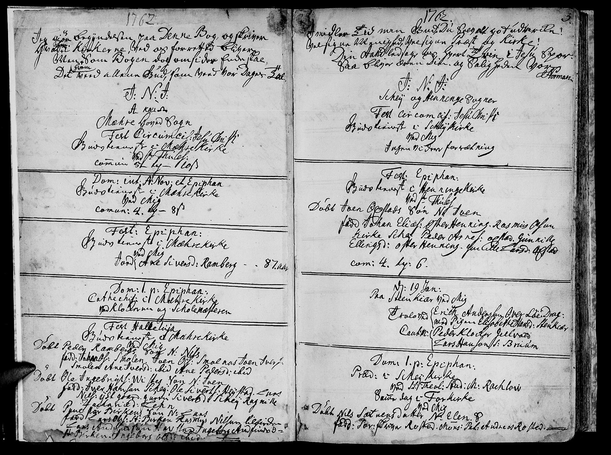 Ministerialprotokoller, klokkerbøker og fødselsregistre - Nord-Trøndelag, AV/SAT-A-1458/735/L0331: Ministerialbok nr. 735A02, 1762-1794, s. 2-3