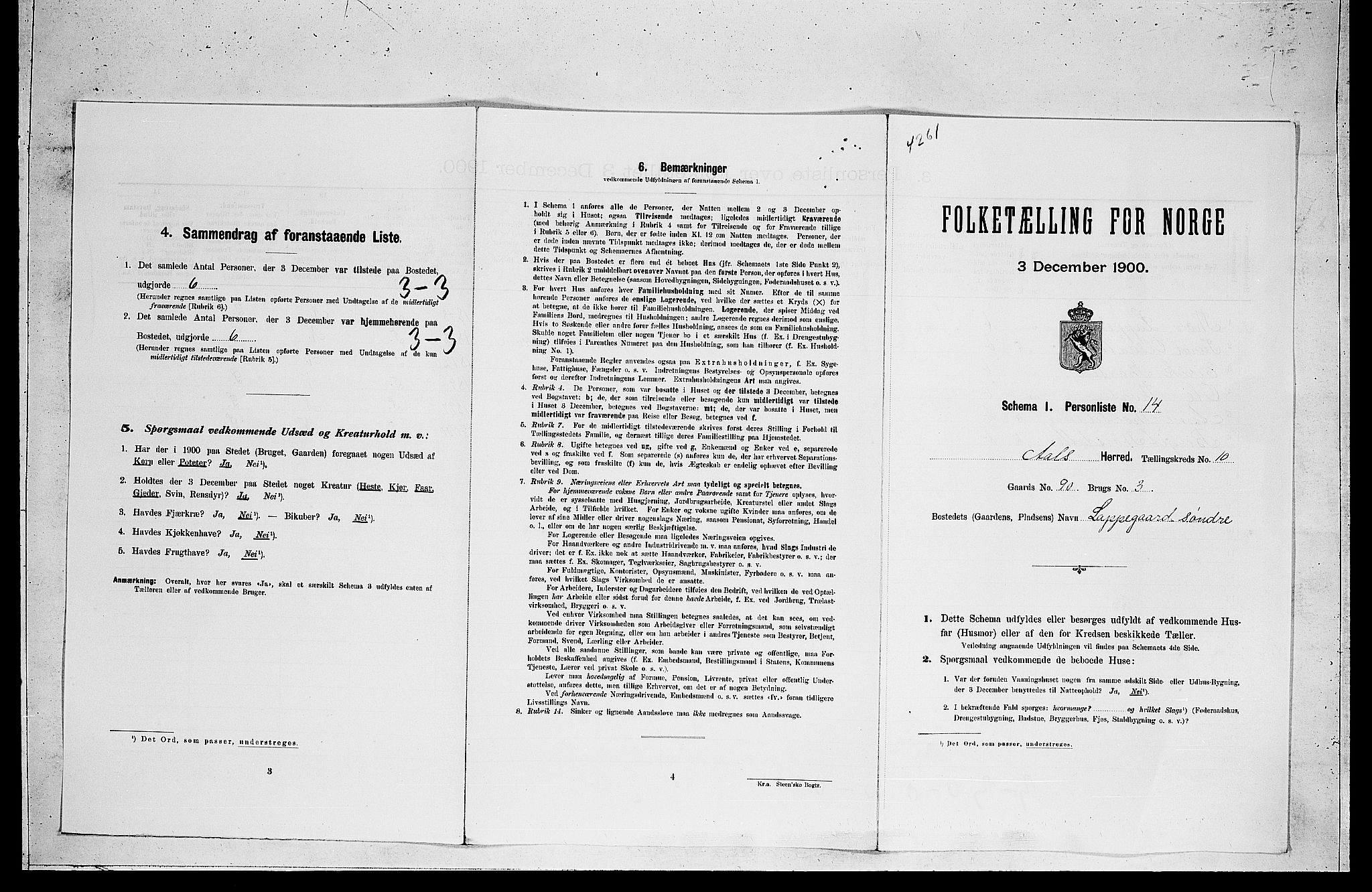 RA, Folketelling 1900 for 0619 Ål herred, 1900, s. 826