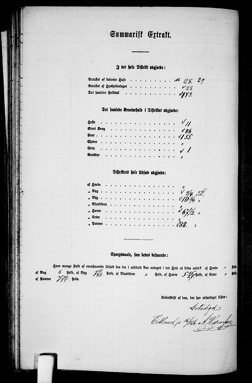 RA, Folketelling 1865 for 1041L Vanse prestegjeld, Vanse sokn og Farsund landsokn, 1865, s. 208